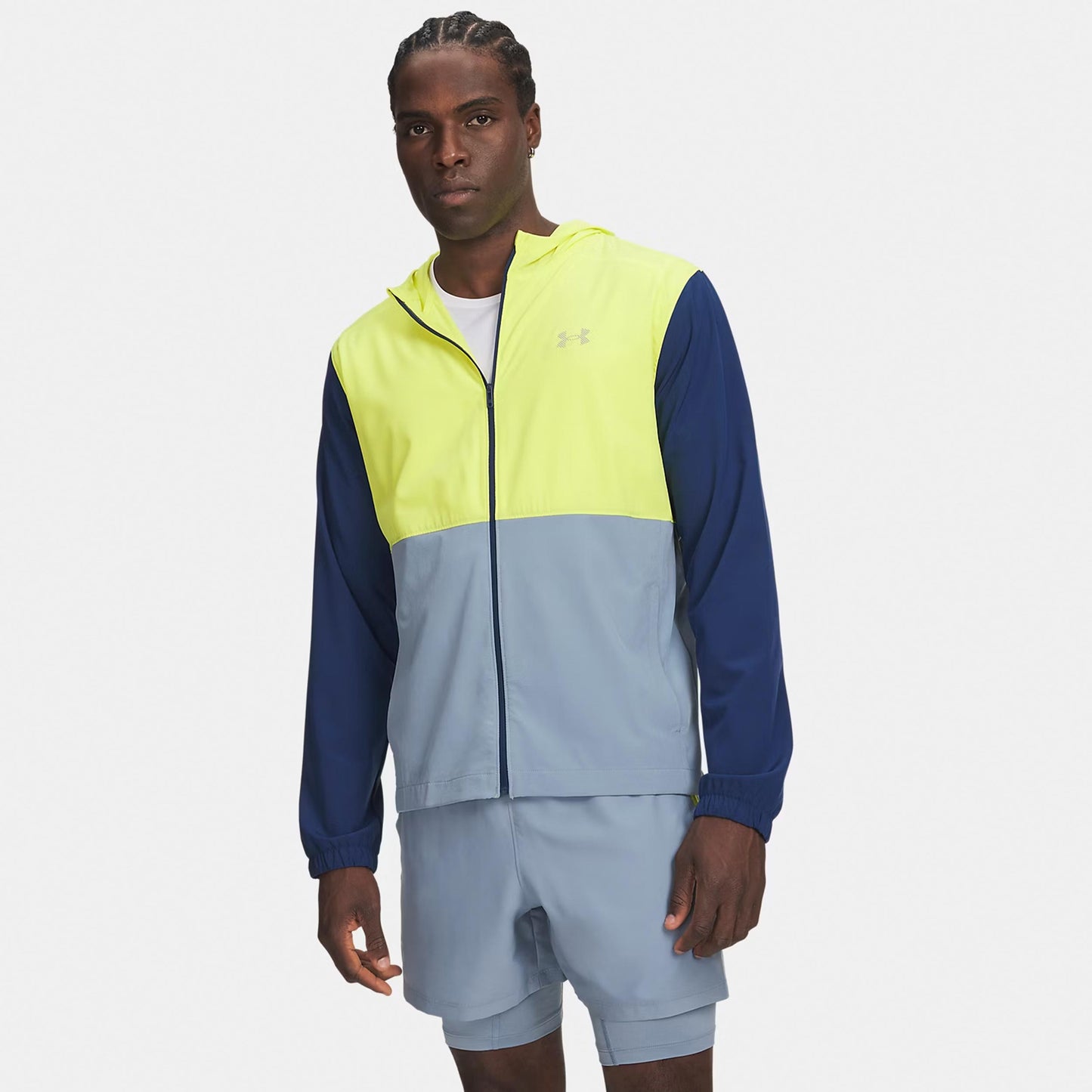 Under Armour Velociti Hooded  Löparjacka Herrar - blå, flerfärgad