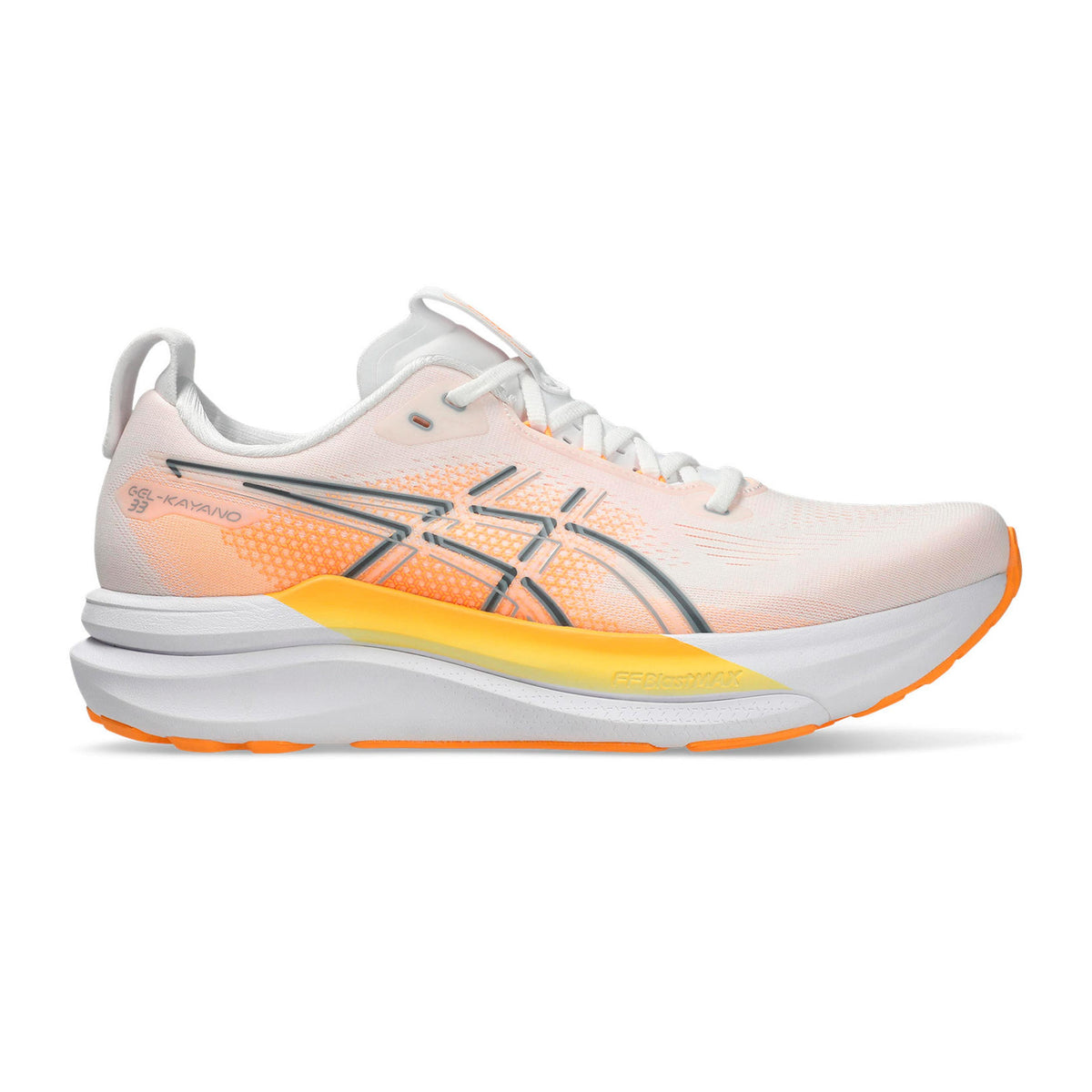 ASICS Gel-Kayano 33 Stabilitetssko Herrar - vit, orange