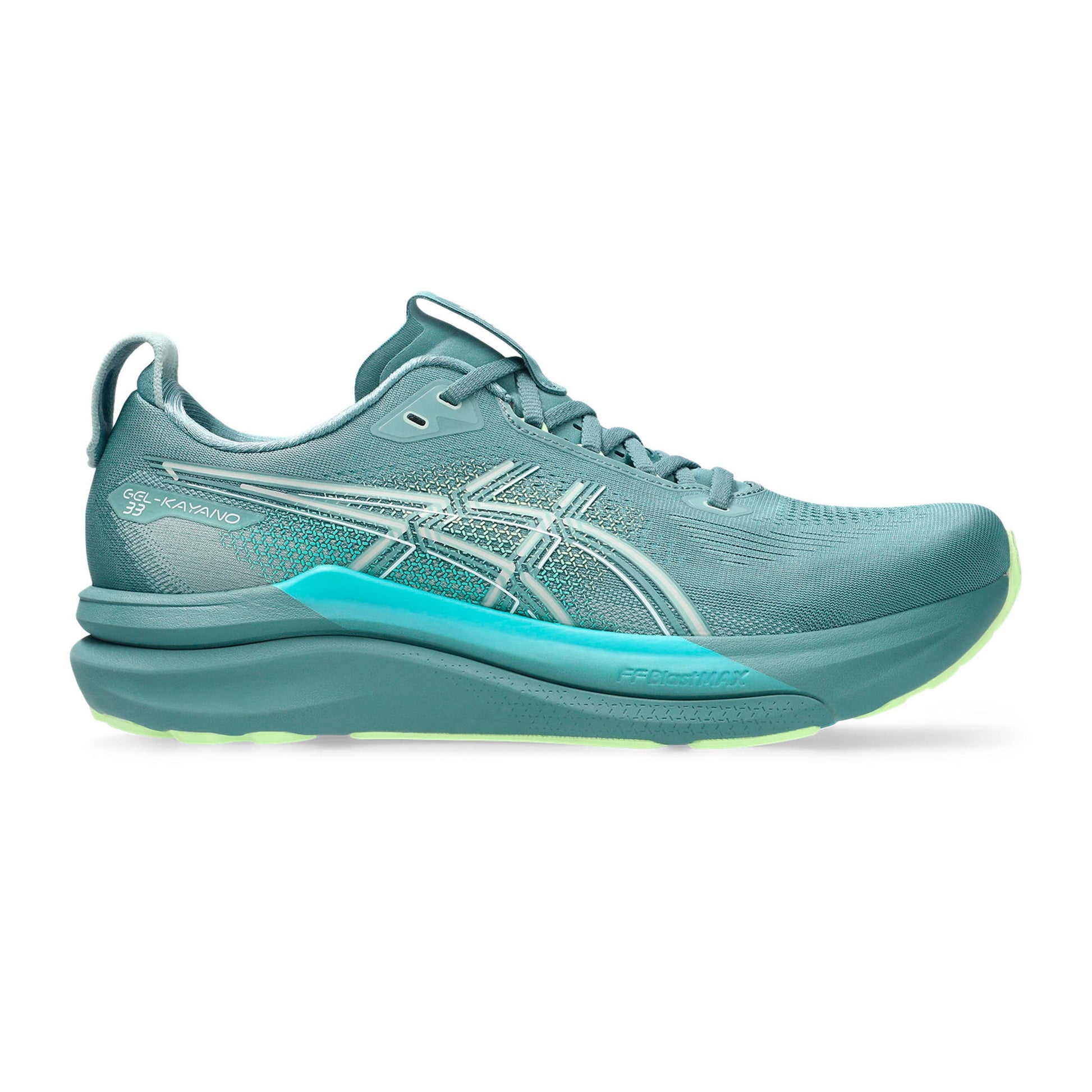 ASICS GEL-KAYANO 33 Stabilitetssko Herrar - turkos, gul