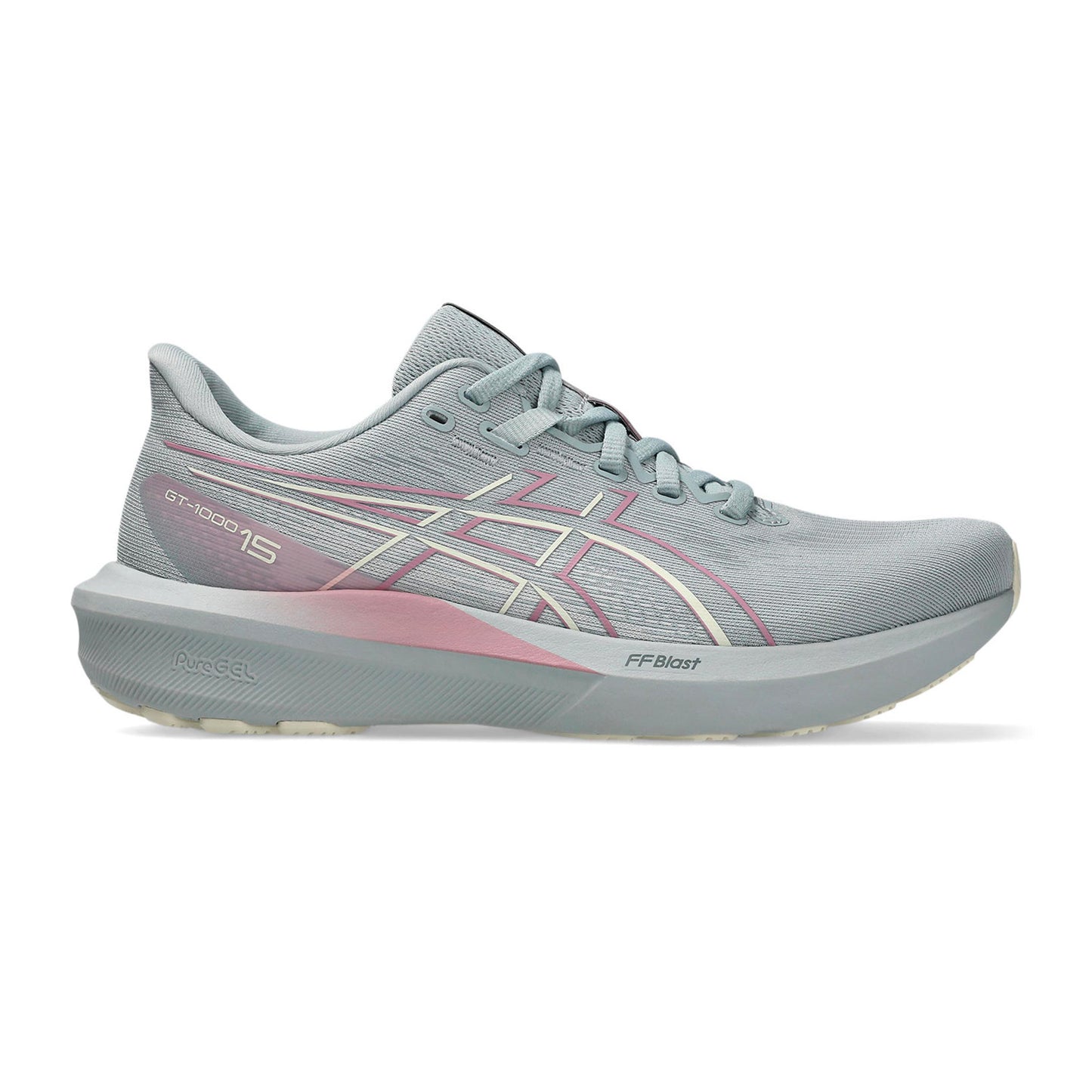ASICS GT-1000 15 Stabilitetssko Damer - blågrå, creme