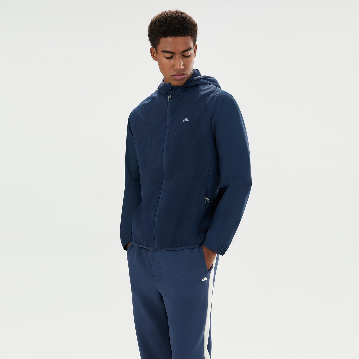 Ellesse Taddeo Fleece Träningsjacka Herrar - mörkblå
