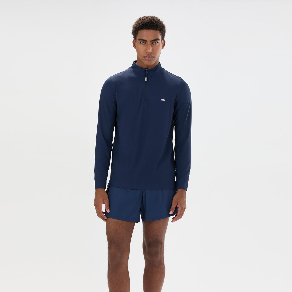 Ellesse Edmond 1/4 Zip Långärmat Herrar - mörkblå