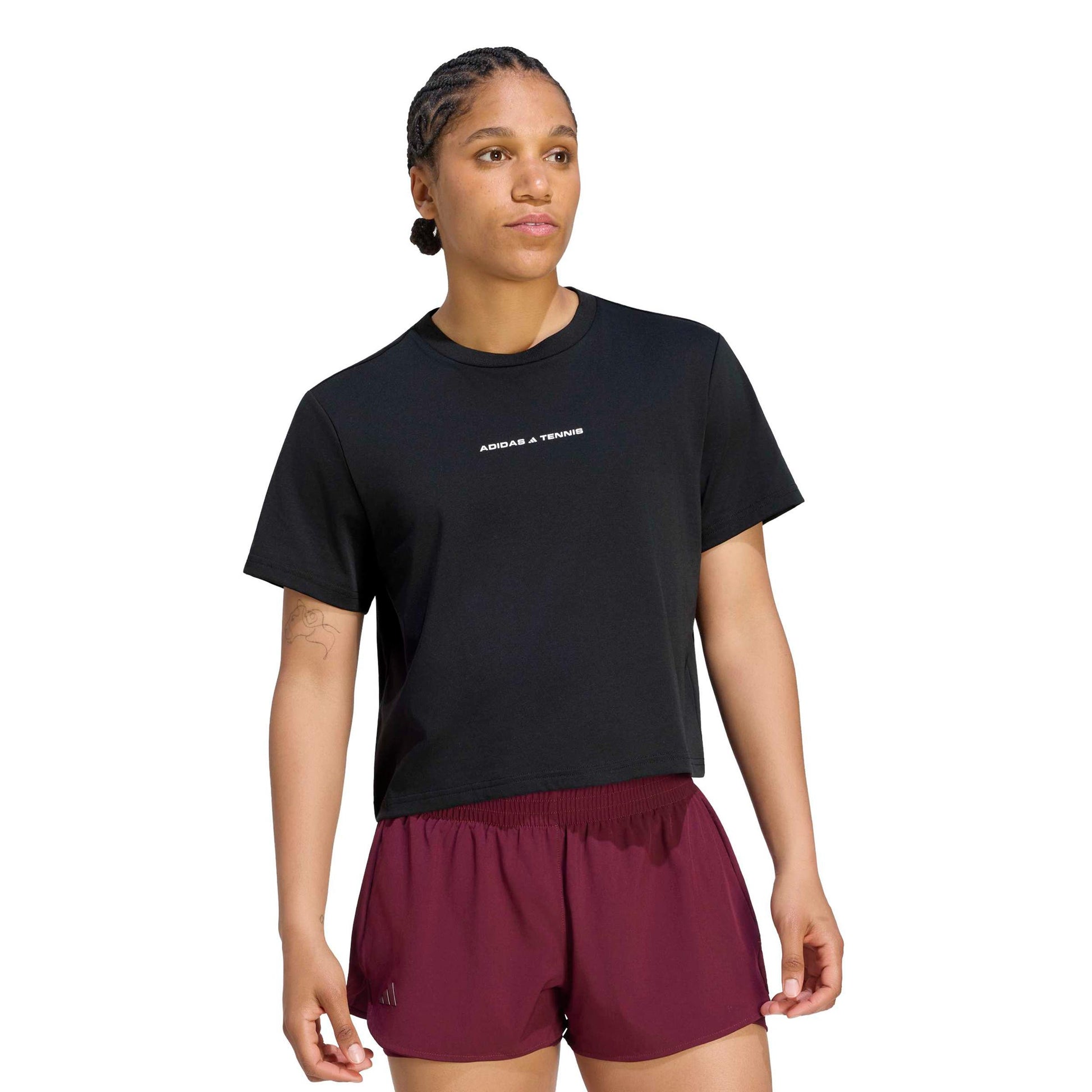 adidas Graphic T-shirt Damer - svart, vit