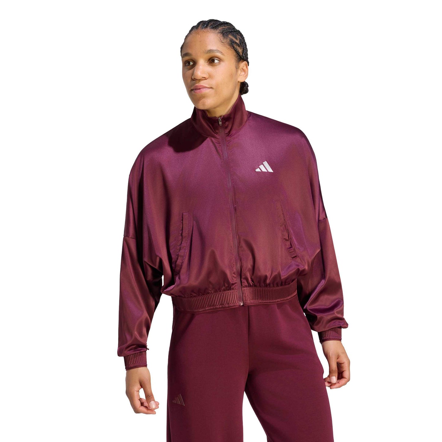 adidas Cover Träningsjacka Damer - rött vin