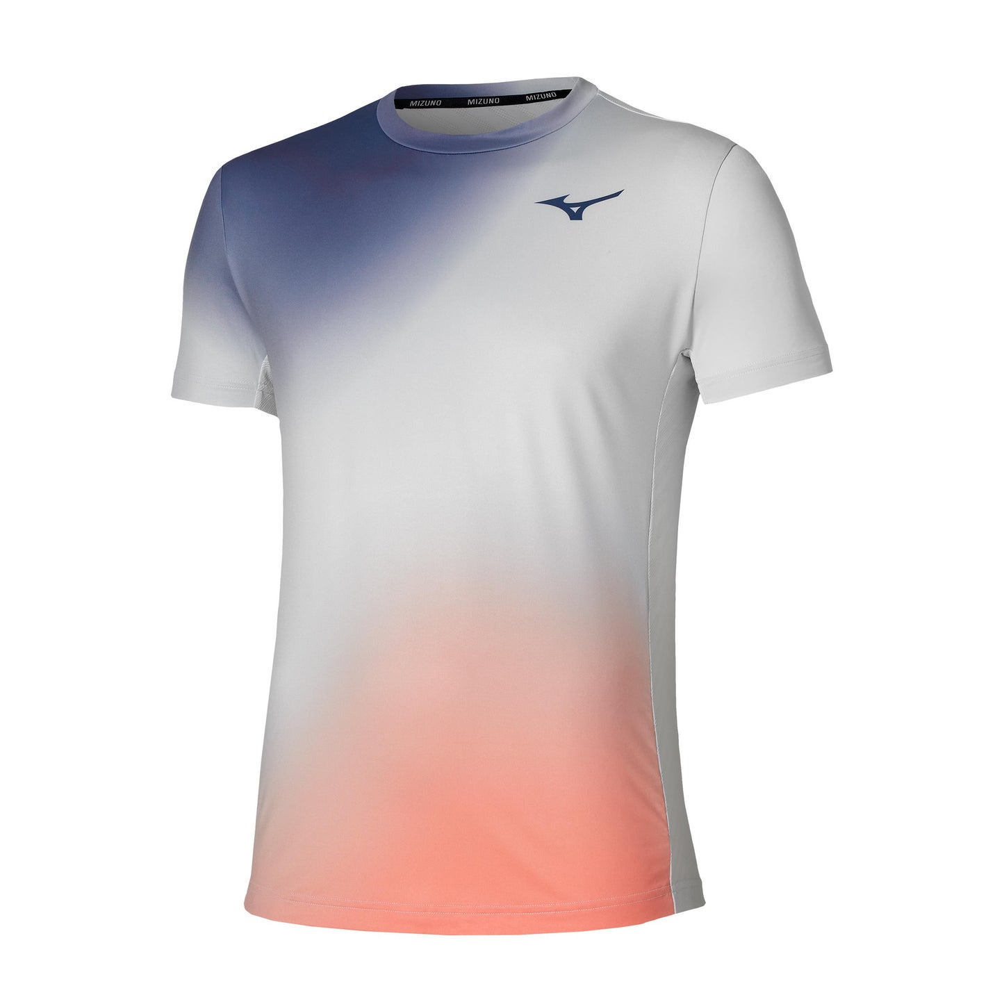 Mizuno Graphic T-shirt Herrar - ljusgrå, korall