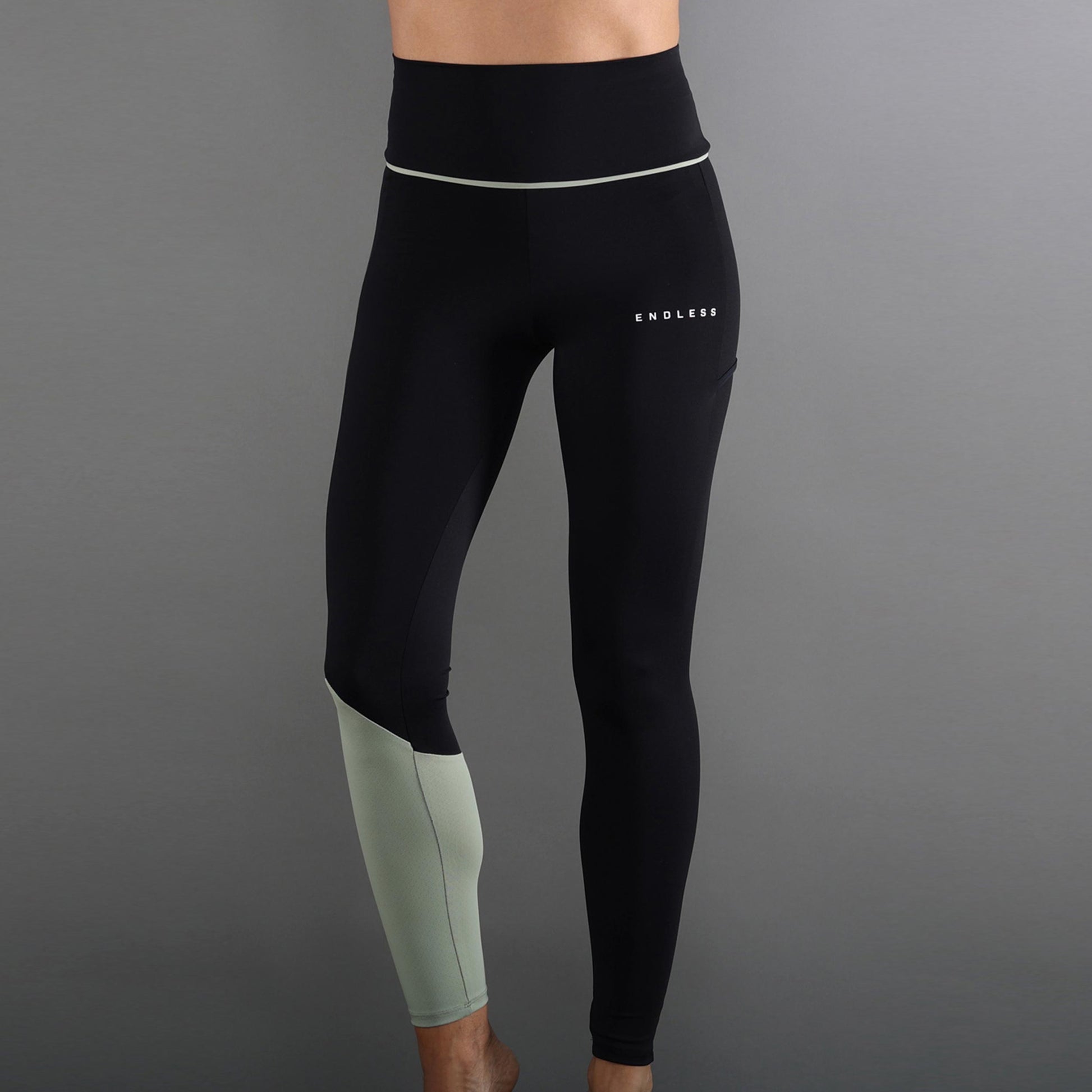 Endless VANITY POCKET Tights Damer - svart, oliv