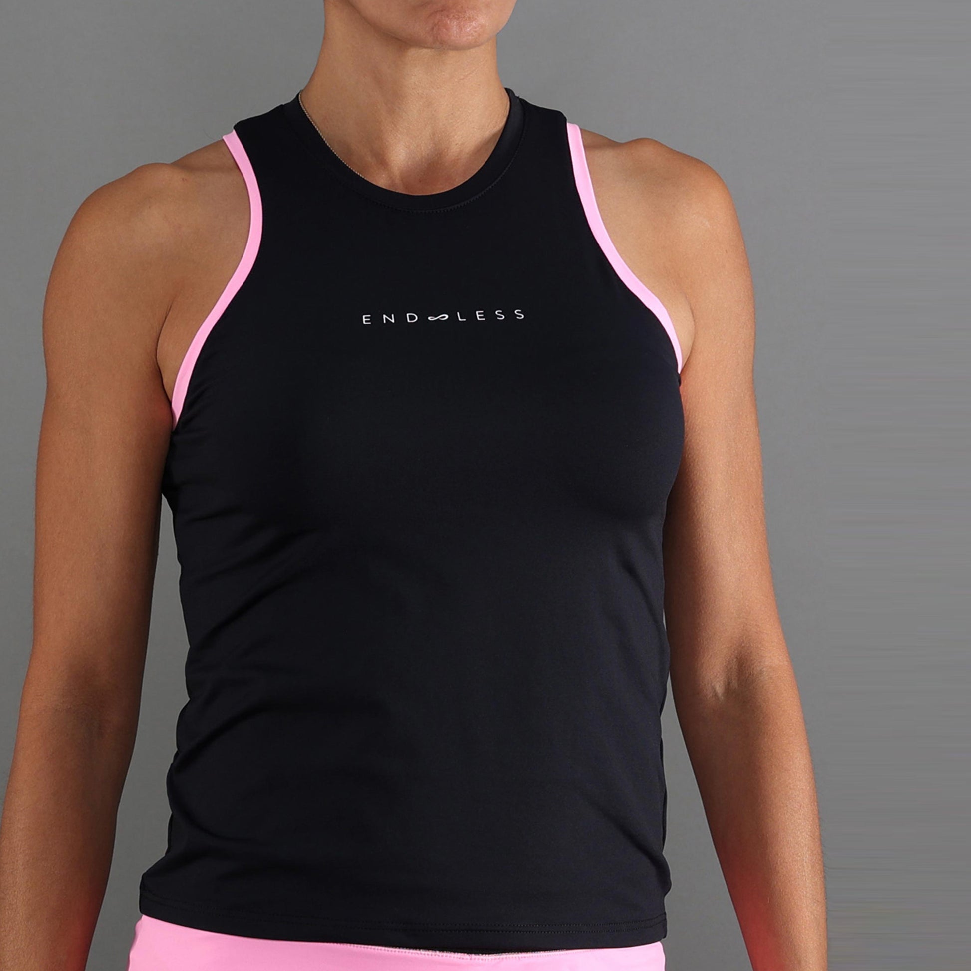 Endless ESSENTIAL Linne Damer - svart, rosa
