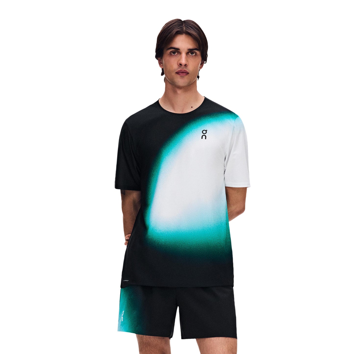 On Court- Swing T-shirt Herrar - svart, grön