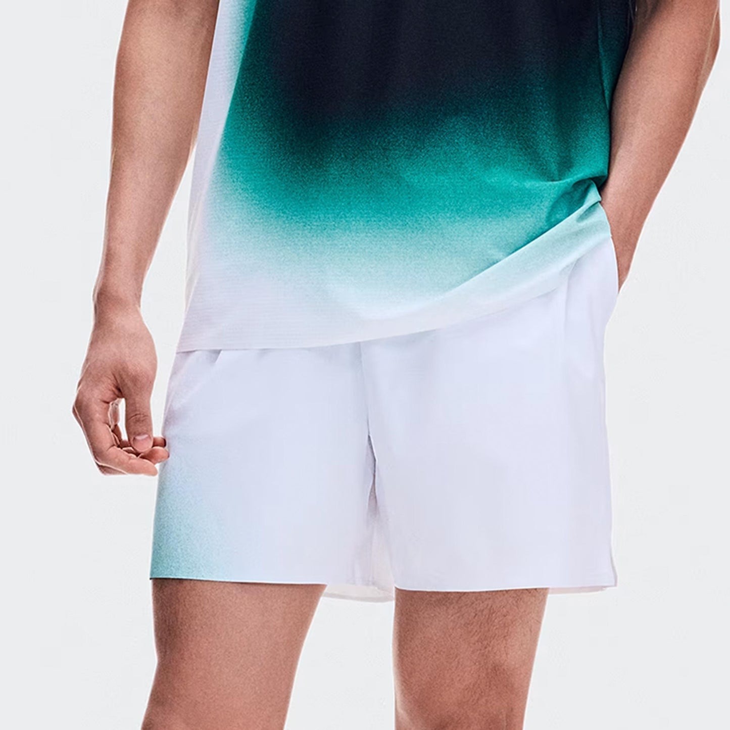 On 5Inch Court Swing Shorts Herrar - vit, grön