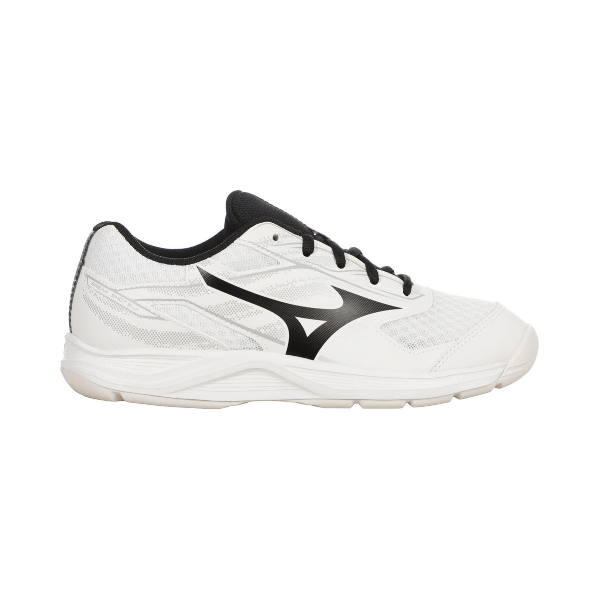 Mizuno Break Shot 5 Inomhussko Barn - vit, svart