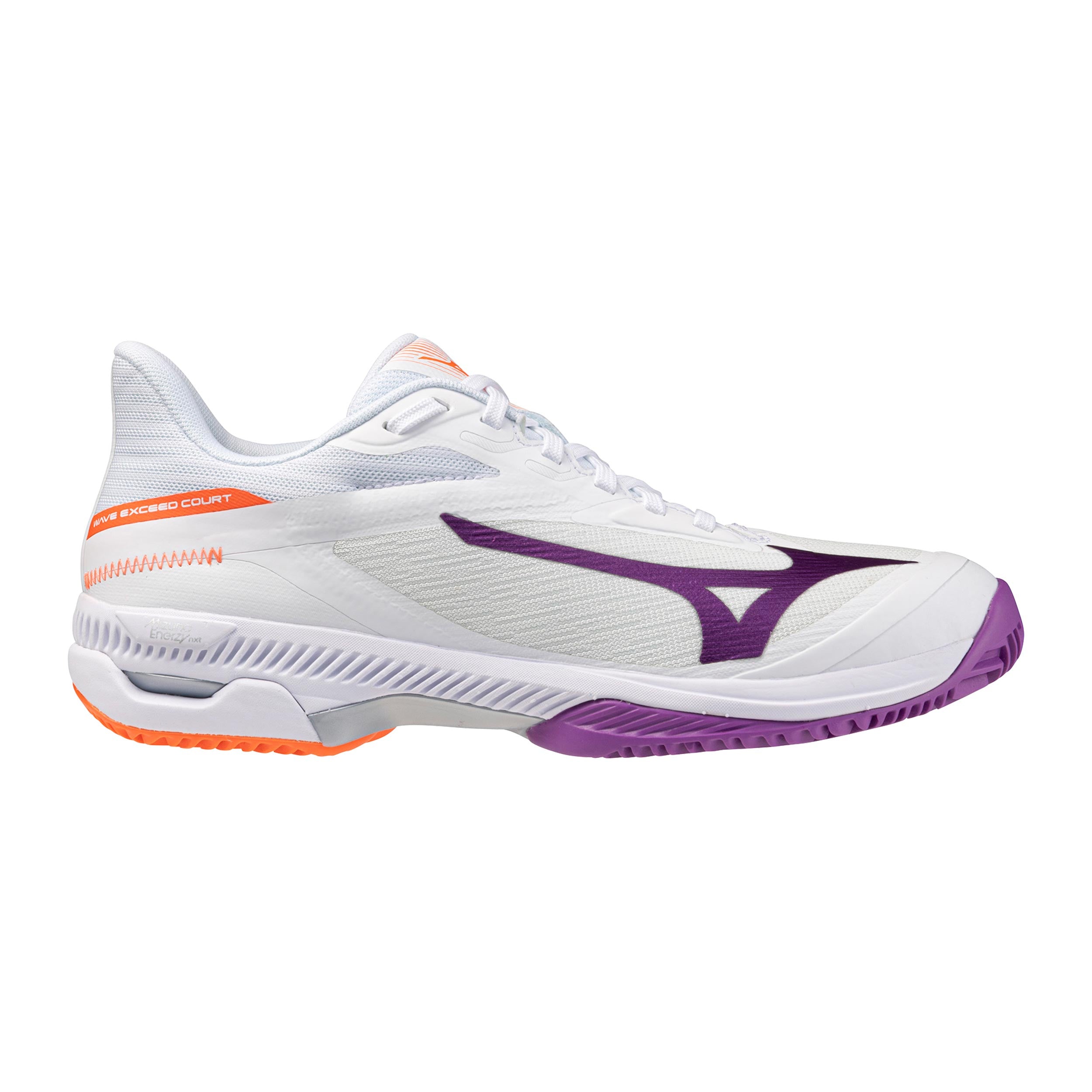 Mizuno Wave Exceed Court Sko för grus Damer - vit, lila