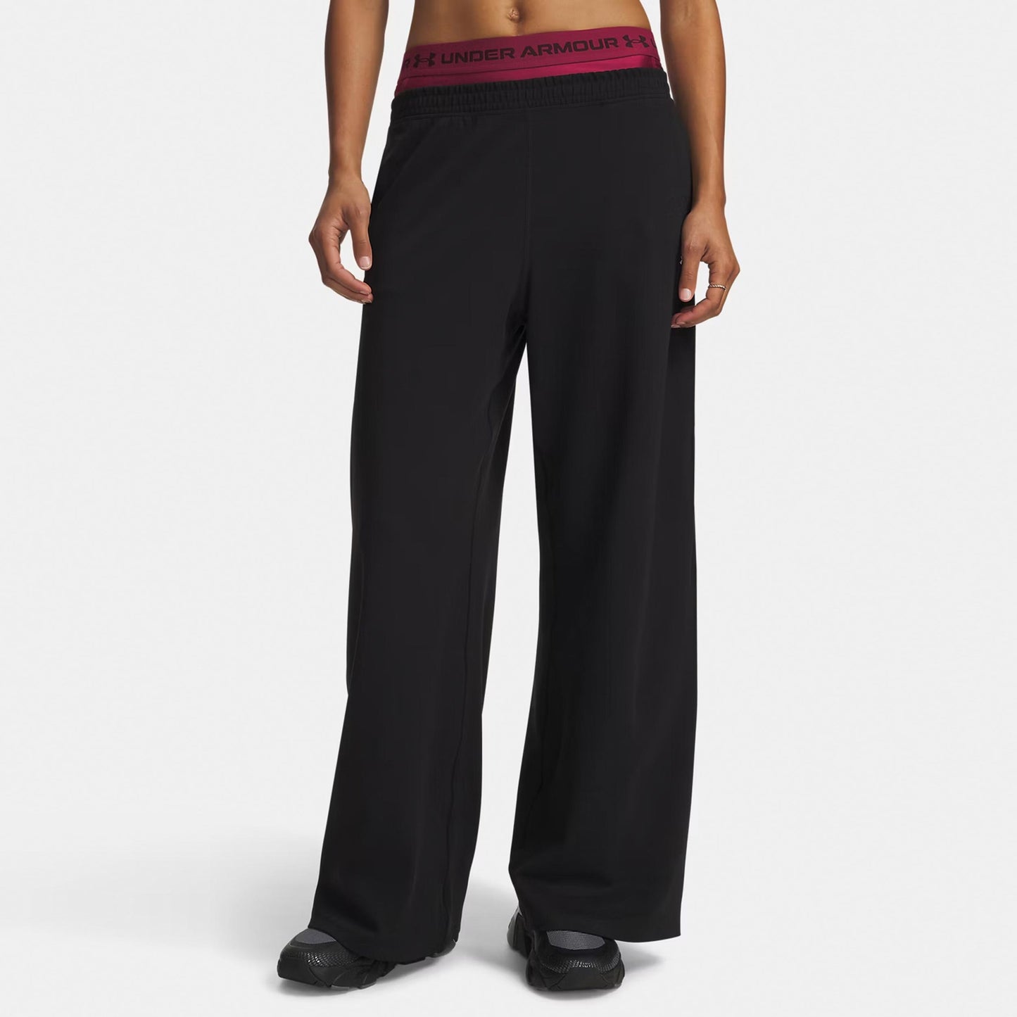 Under Armour Motion Wide Träningsbyxa Damer - svart, vit