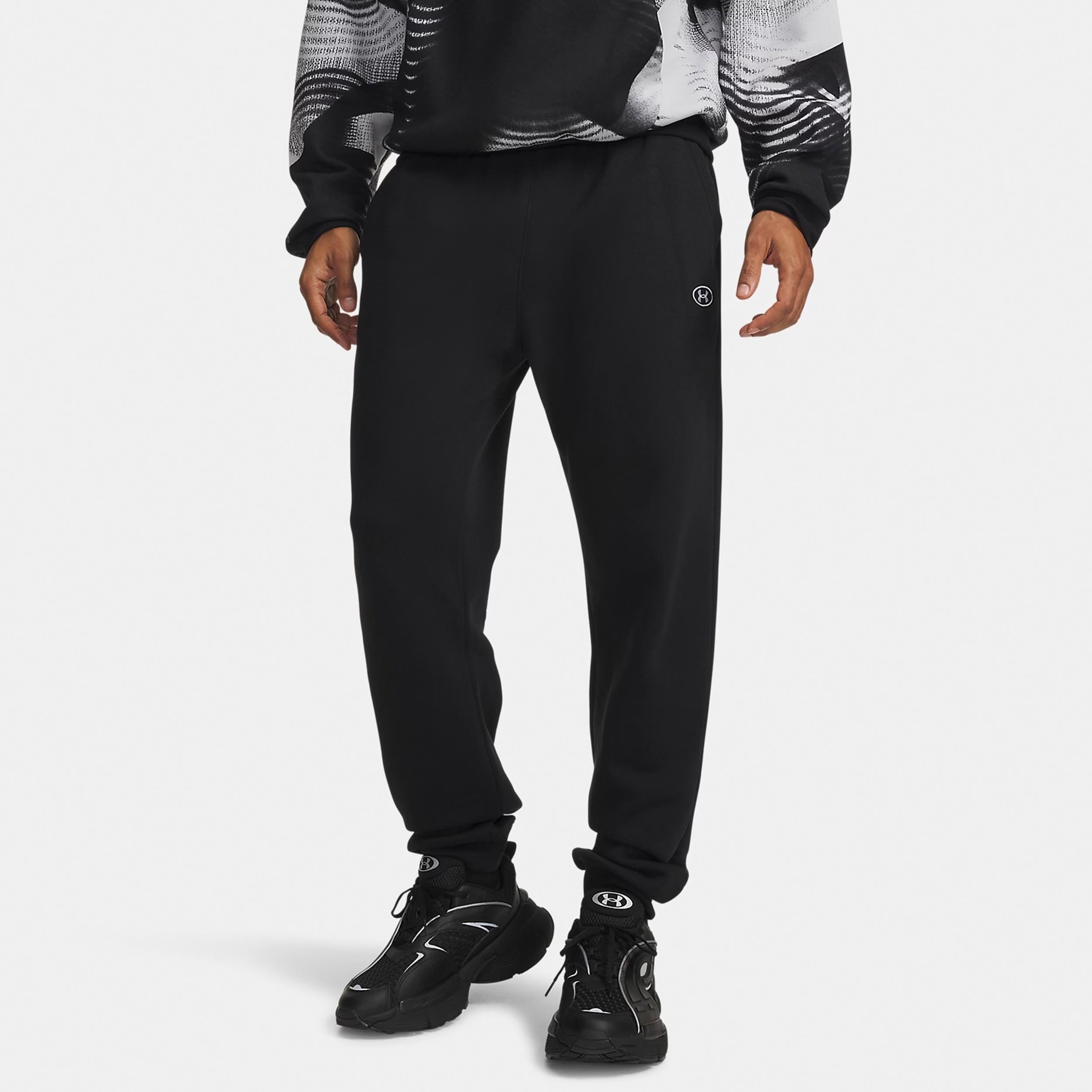 Under Armour Rival Fleece Träningsbyxa Herrar - svart, vit