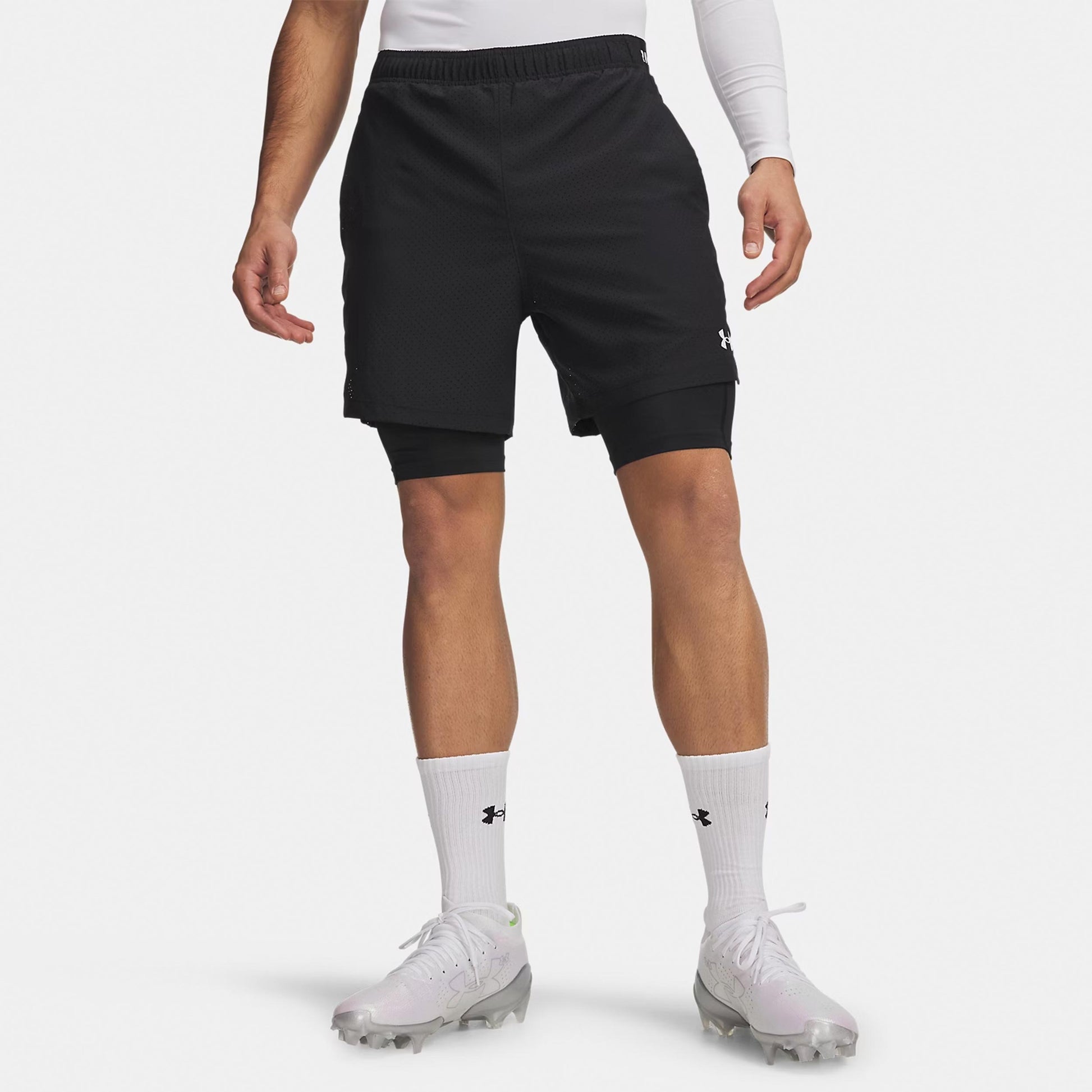 Under Armour Vanish Woven 2.0 2n1 Shorts Herrar - svart, vit