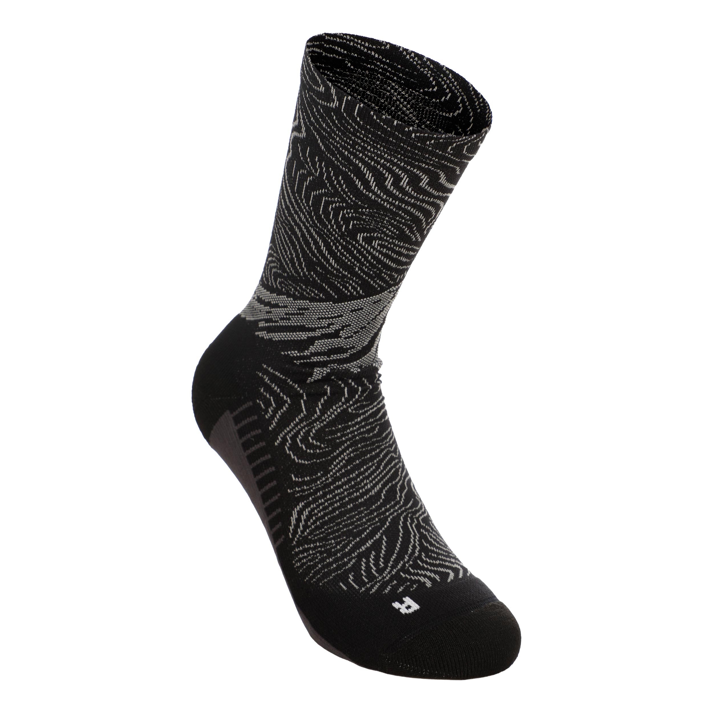 ASICS Fujitrail Graphic Crew  Löparsockor - svart, grå