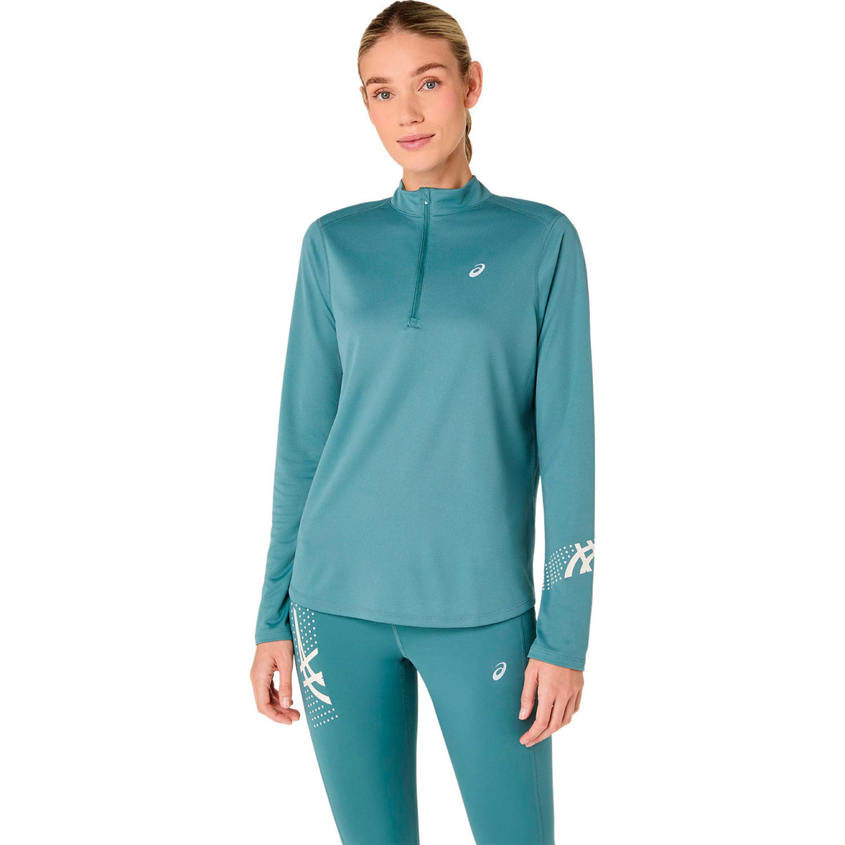 ASICS Icon 1/2 Zip  Löpartröja - turkos