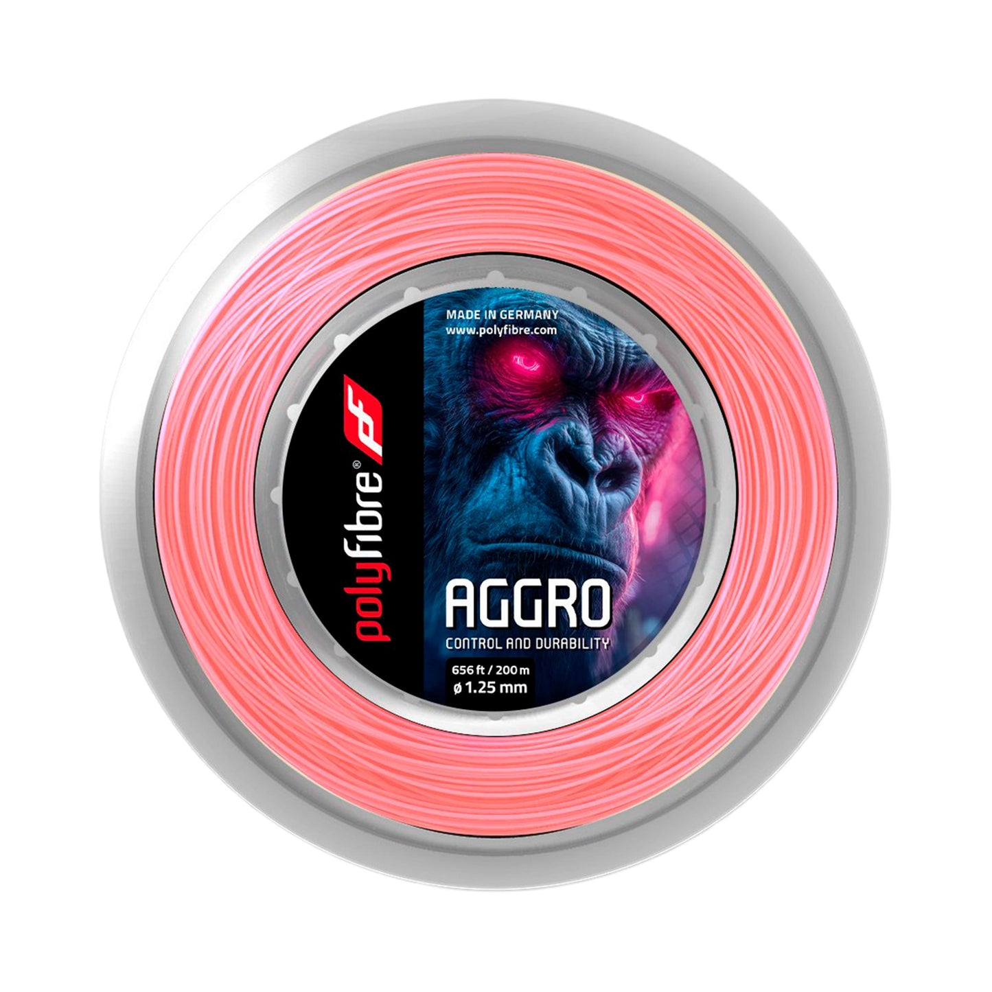 Polyfibre Aggro Strängrulle 12,2m, 200m - rosa