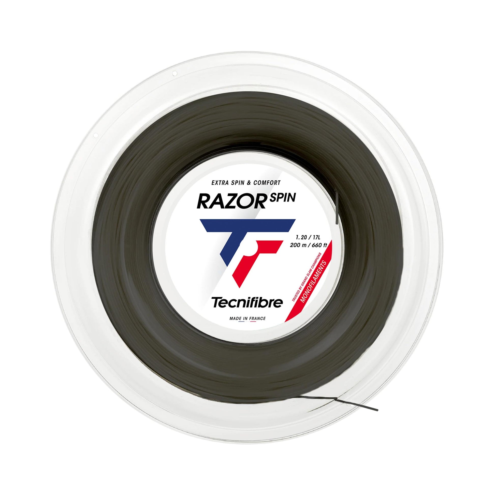 Tecnifibre Razor Spin Strängrulle 200m - svart