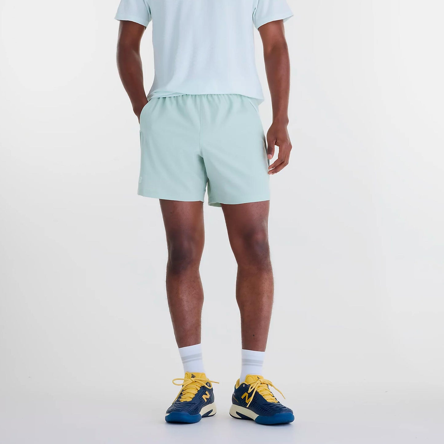 New Balance Tournament Shorts Herrar - grågrön