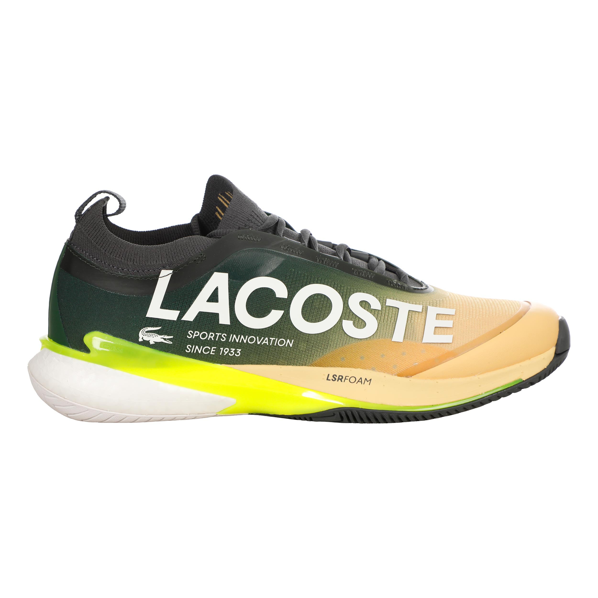Lacoste AG-LT Lite Allroundsko Herrar - gul, mörkgrön