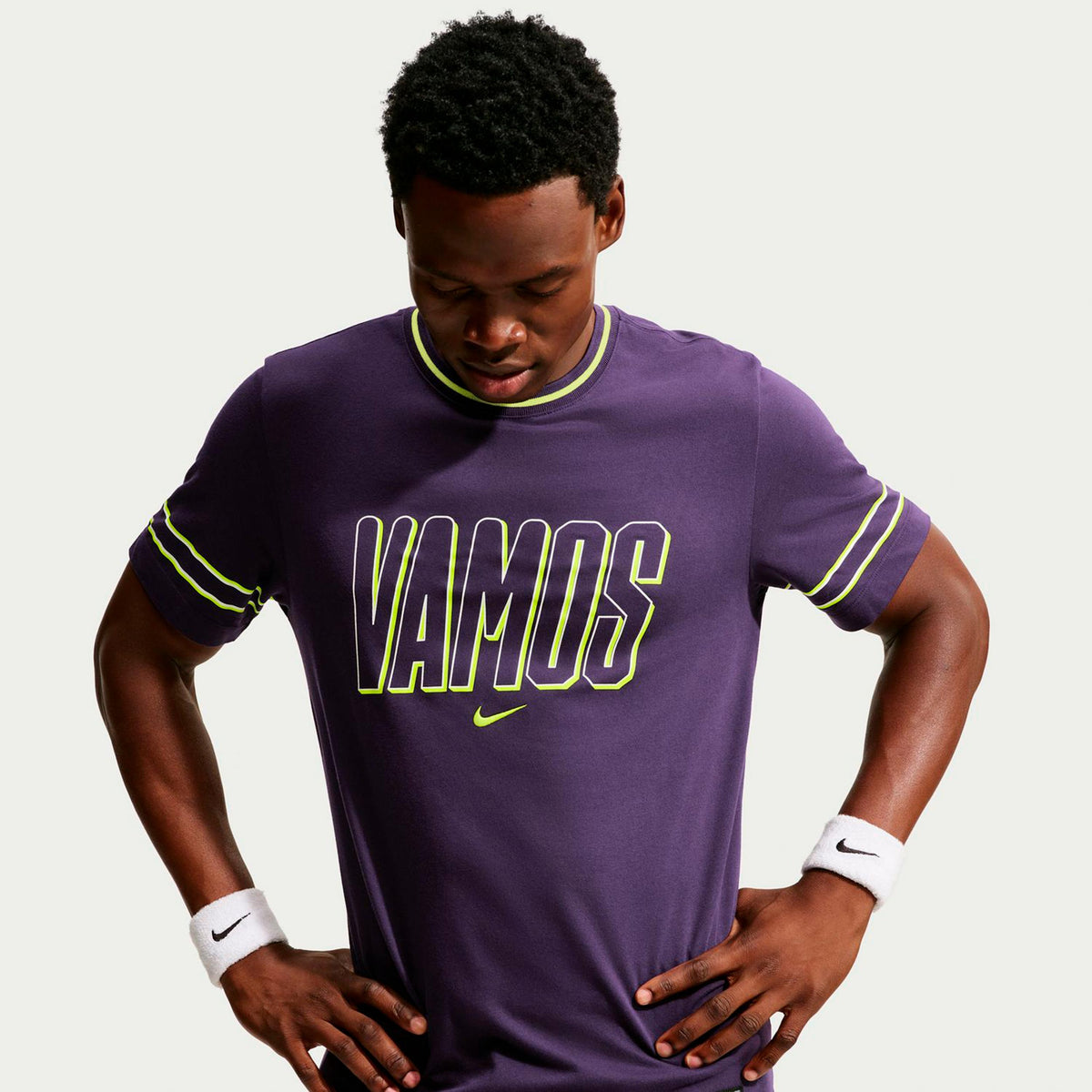 Nike Court Dri-Fit T-shirt Herrar - mörklila