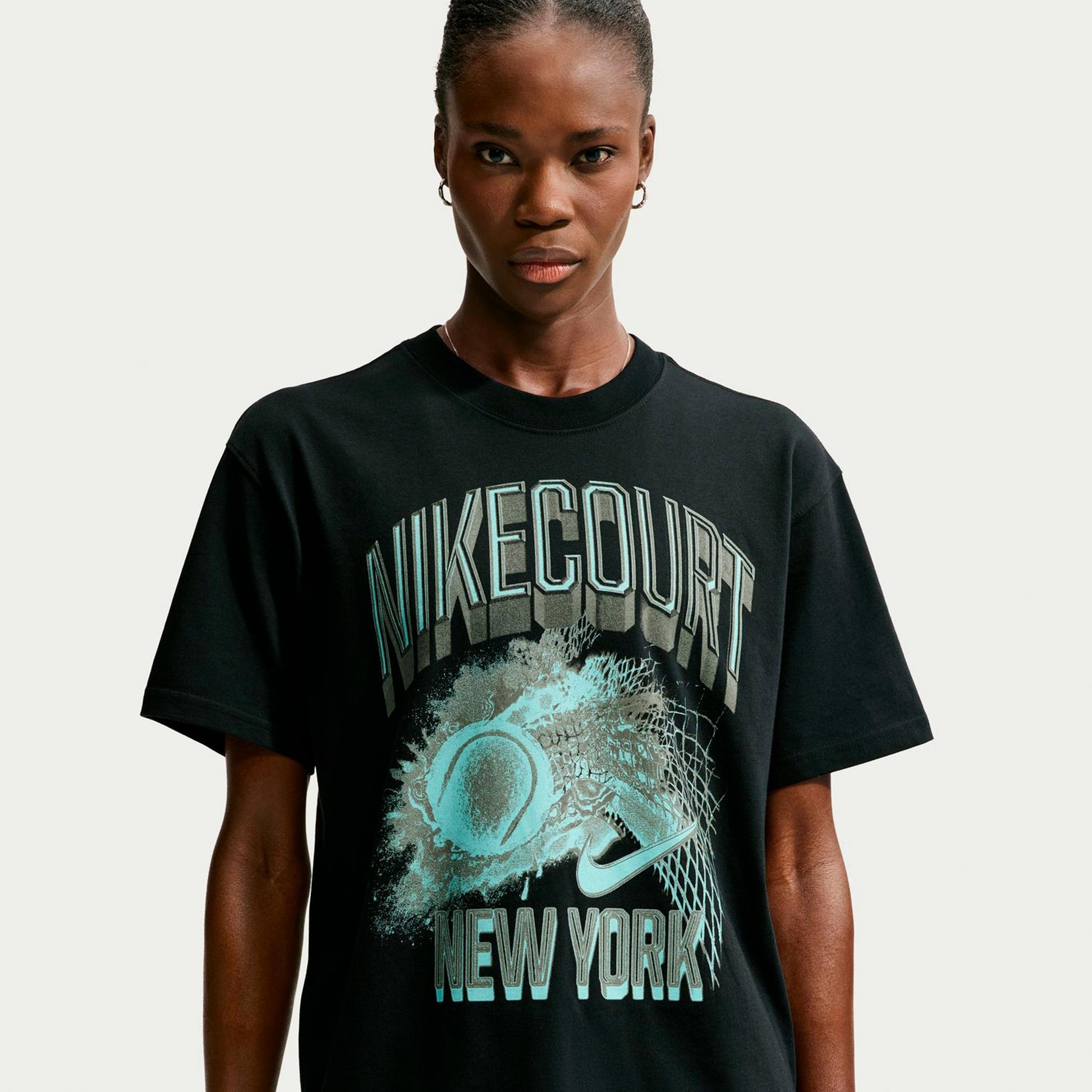 Nike Court Slam T-shirt Damer - svart