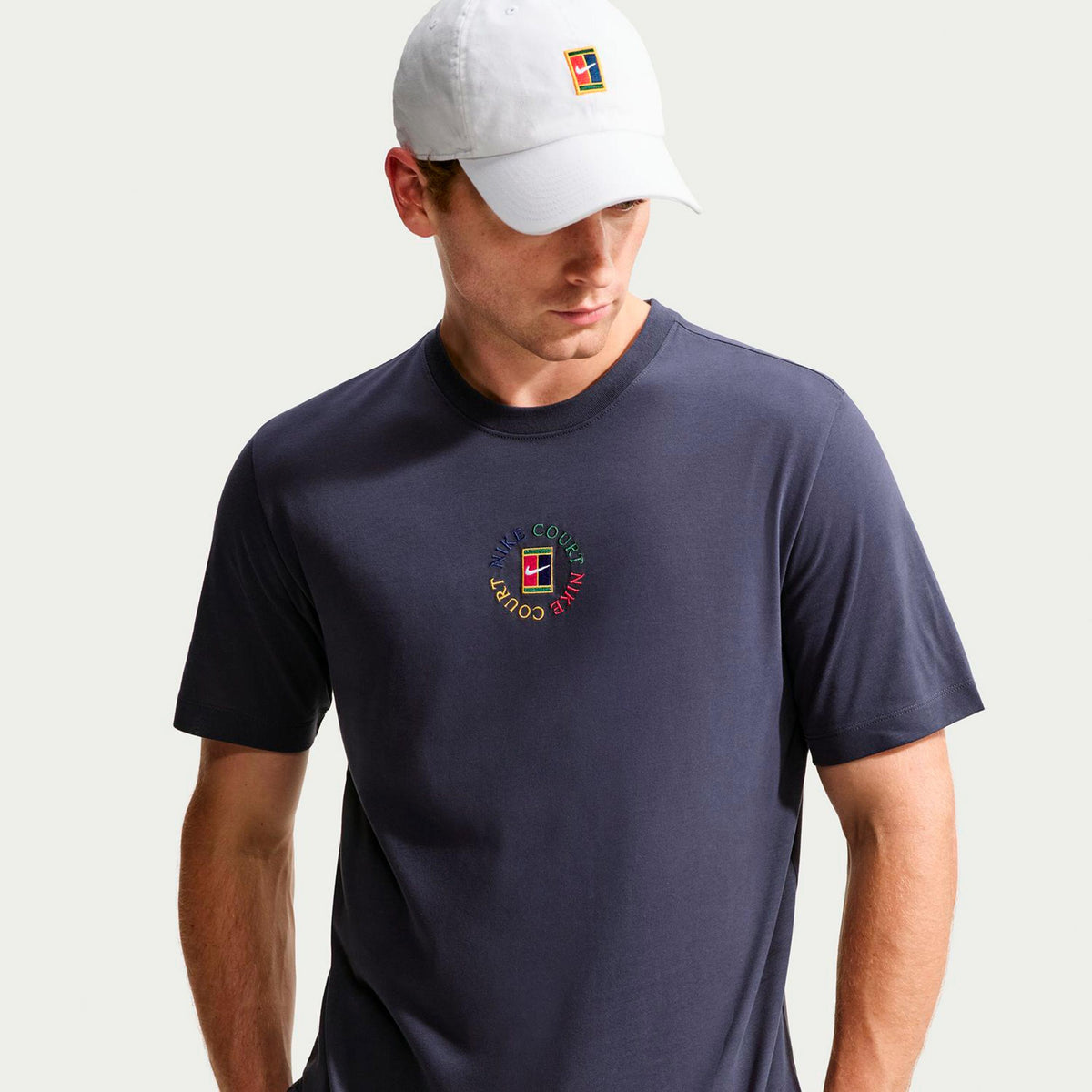 Nike Court T-shirt Herrar - mörkgrå