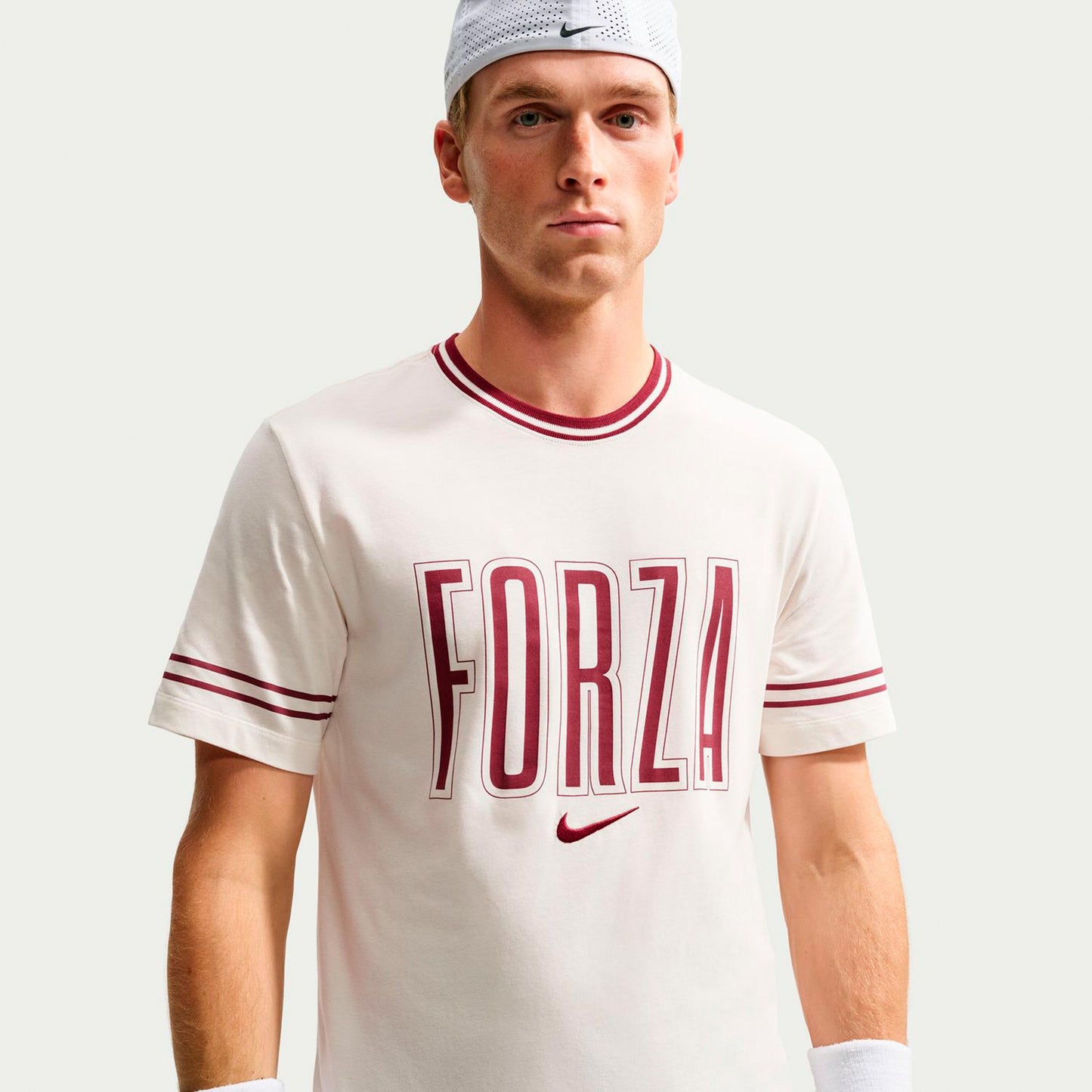 Nike Court T-shirt Herrar - creme