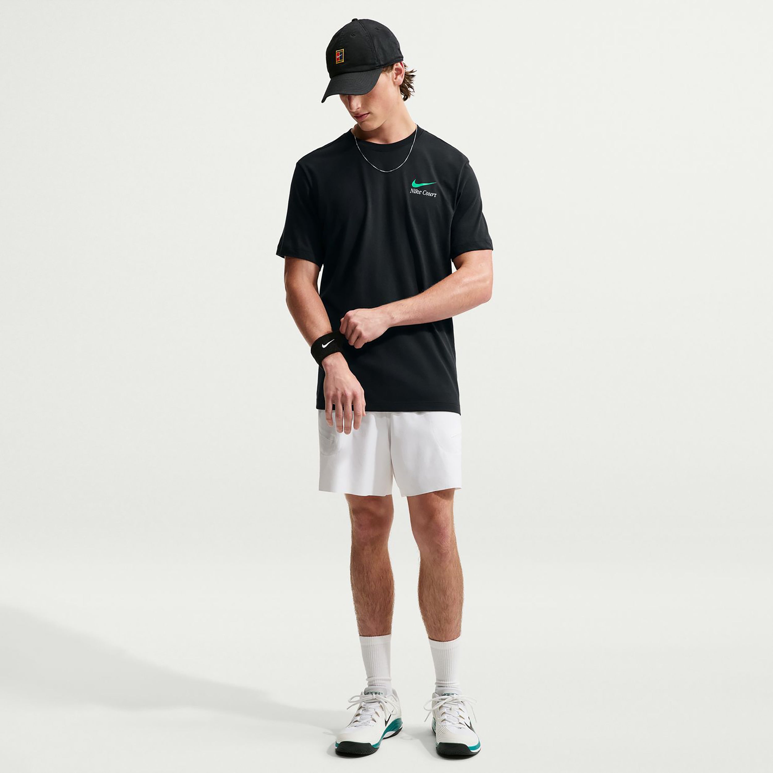 Nike Court Dri-Fit T-shirt Herrar - svart