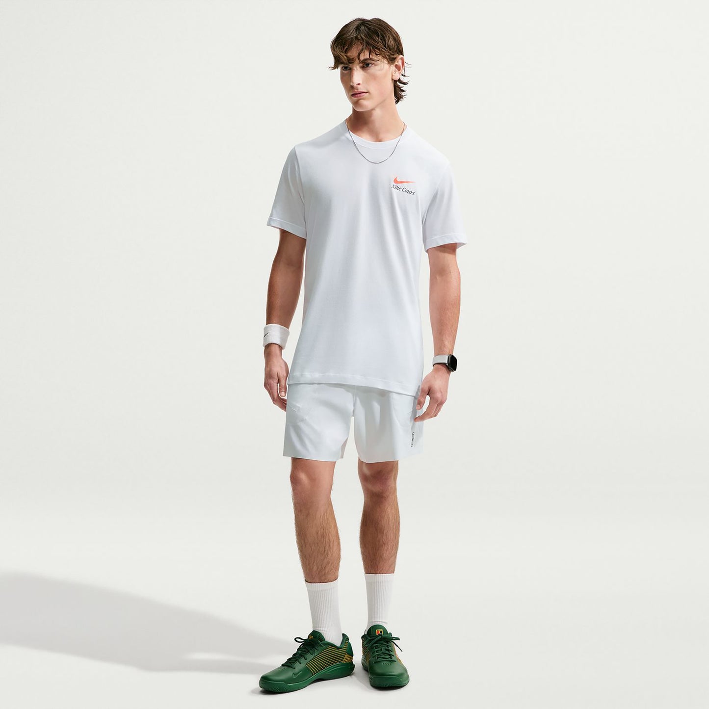 Nike Court Dri-Fit T-shirt Herrar - vit