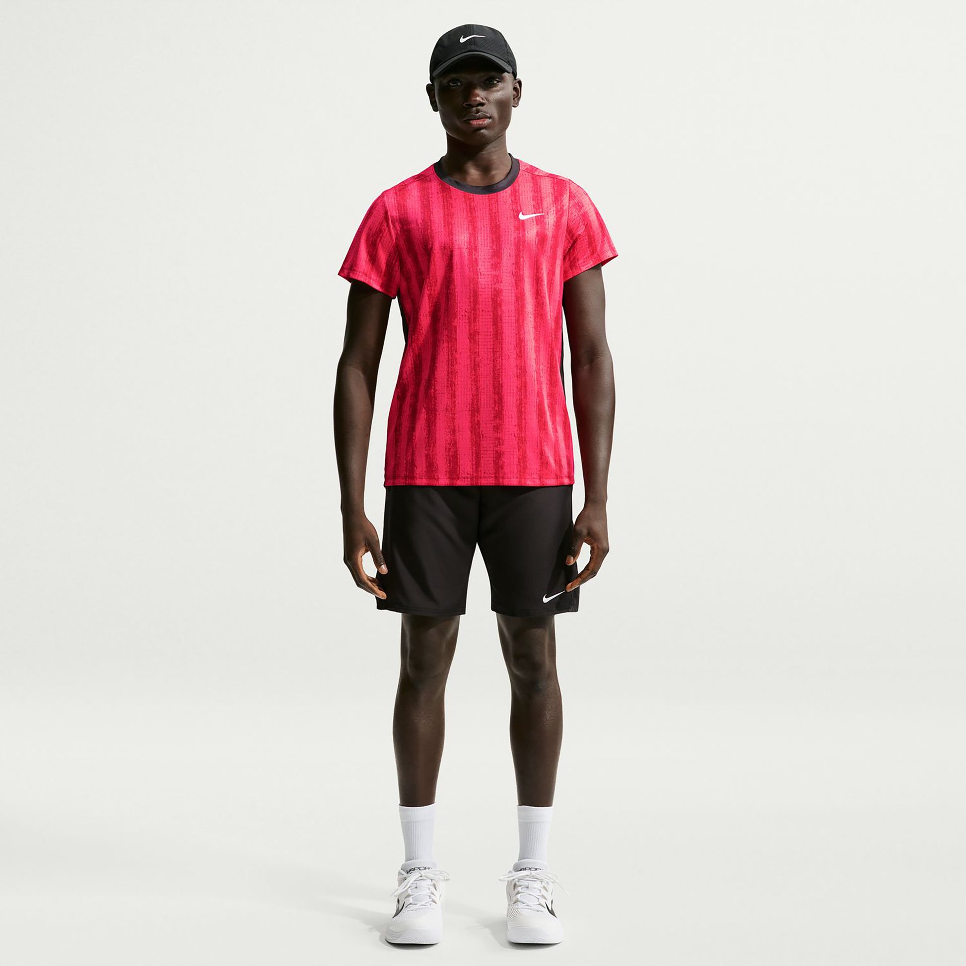 Nike Court Victory T-shirt Herrar - röd, svart