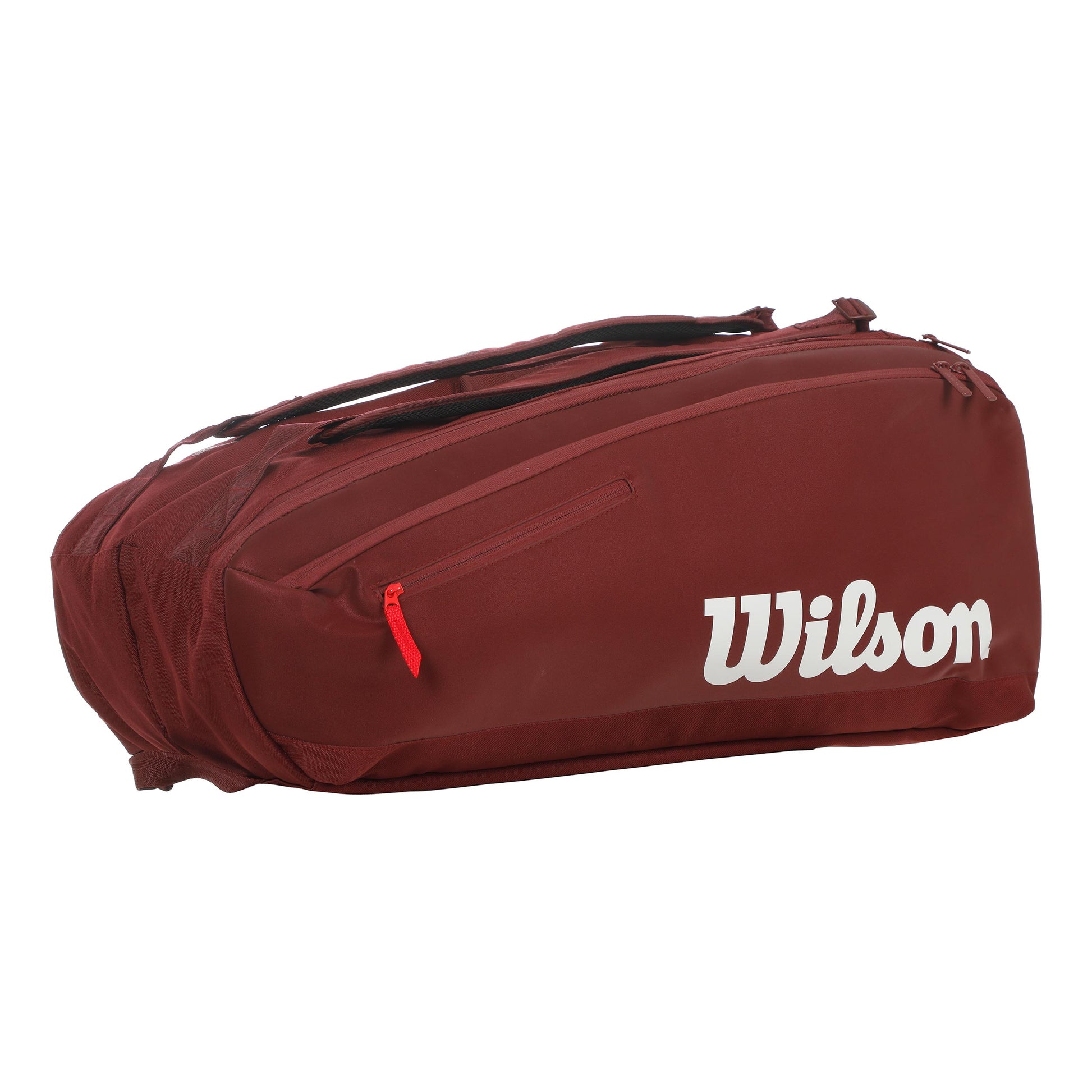 Wilson Defyer V1 9er Racketväska - rött vin