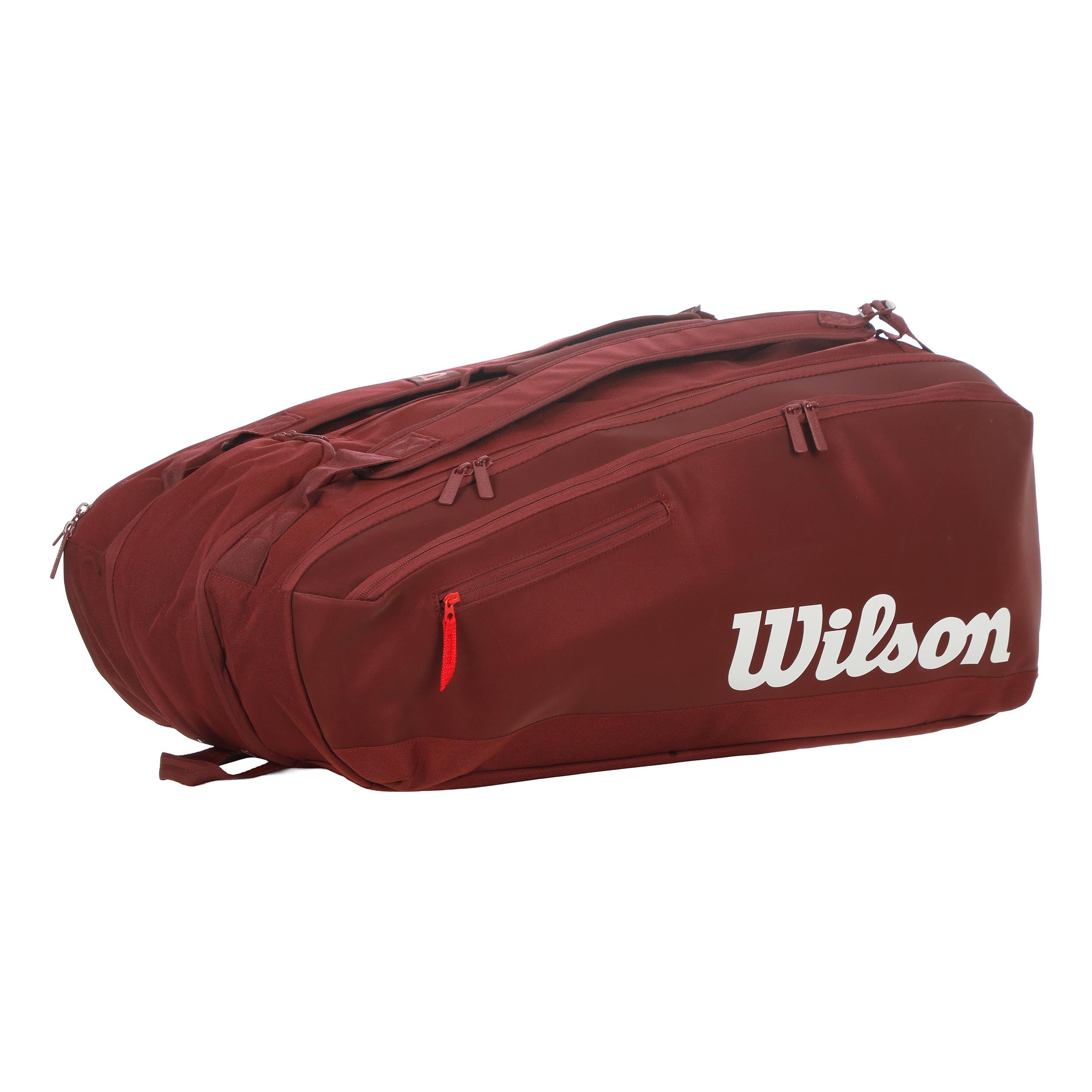 Wilson Defyer V1 15er Racketväska - rött vin