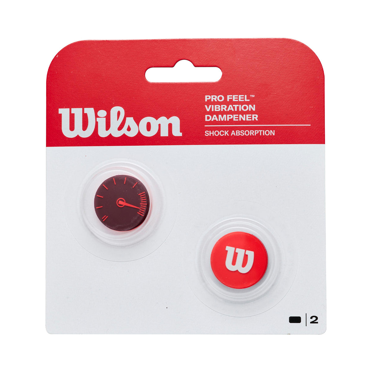 Wilson Defyer Dämpare 2-pack - röd