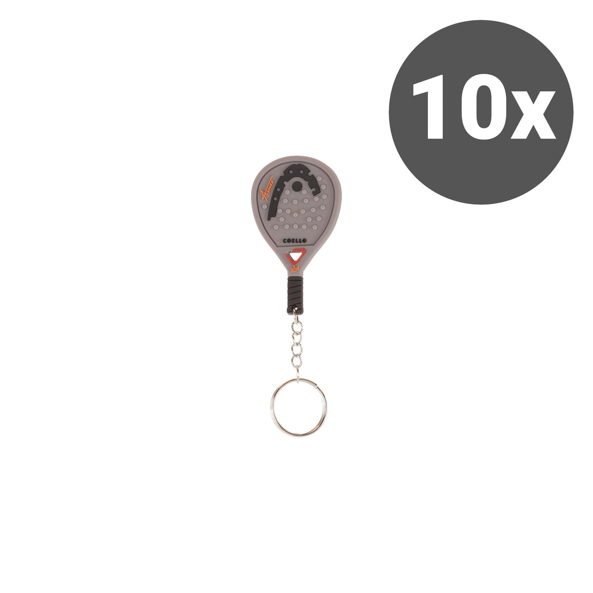 HEAD Coello Nyckelringar 10-pack - svart