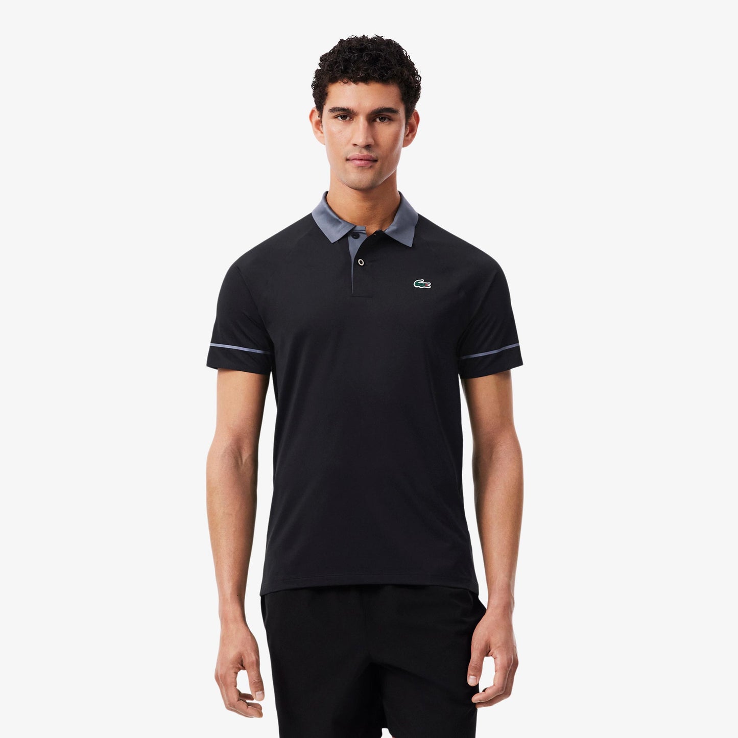 Lacoste Polo Herrar - svart, gråblå