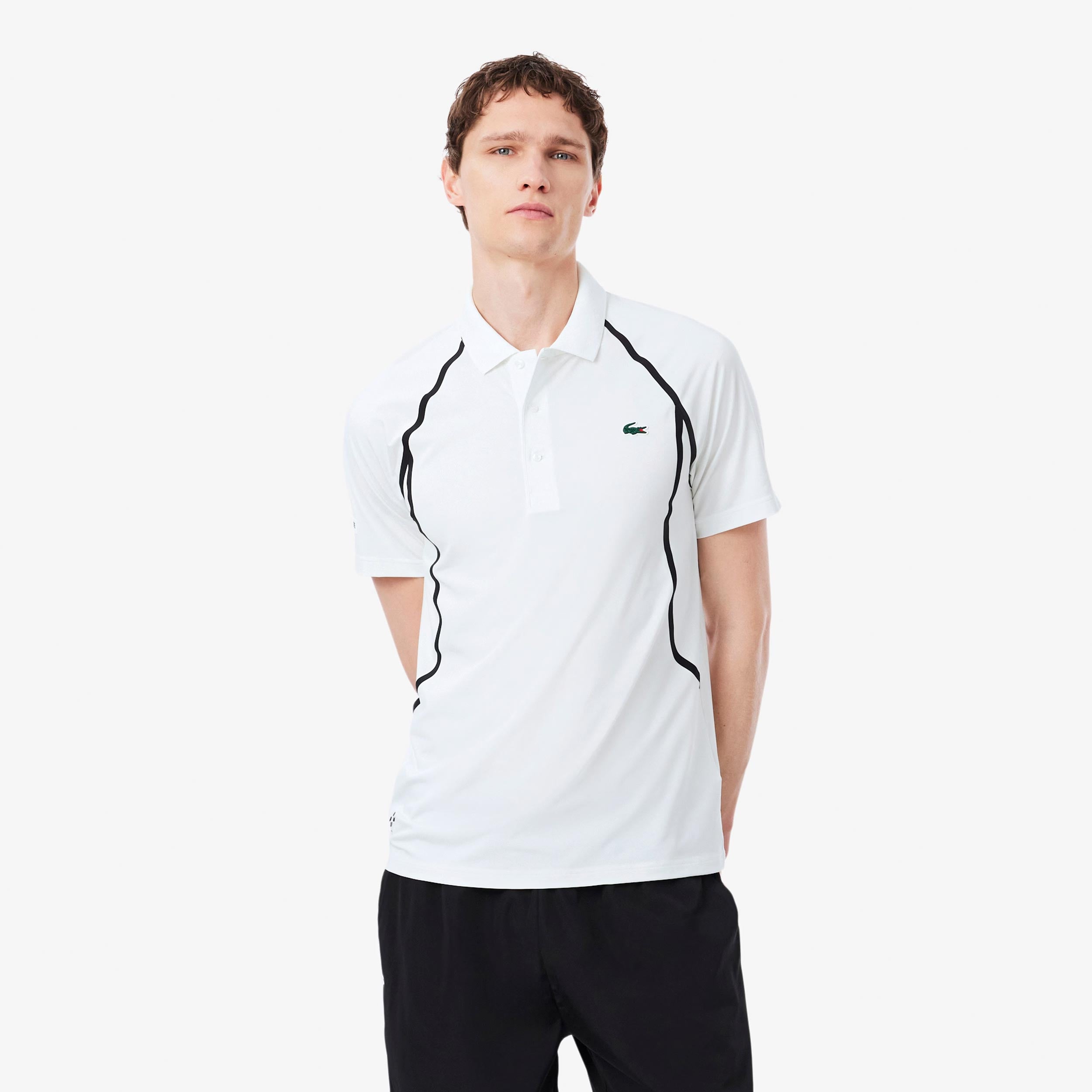 Lacoste Polo Herrar - vit