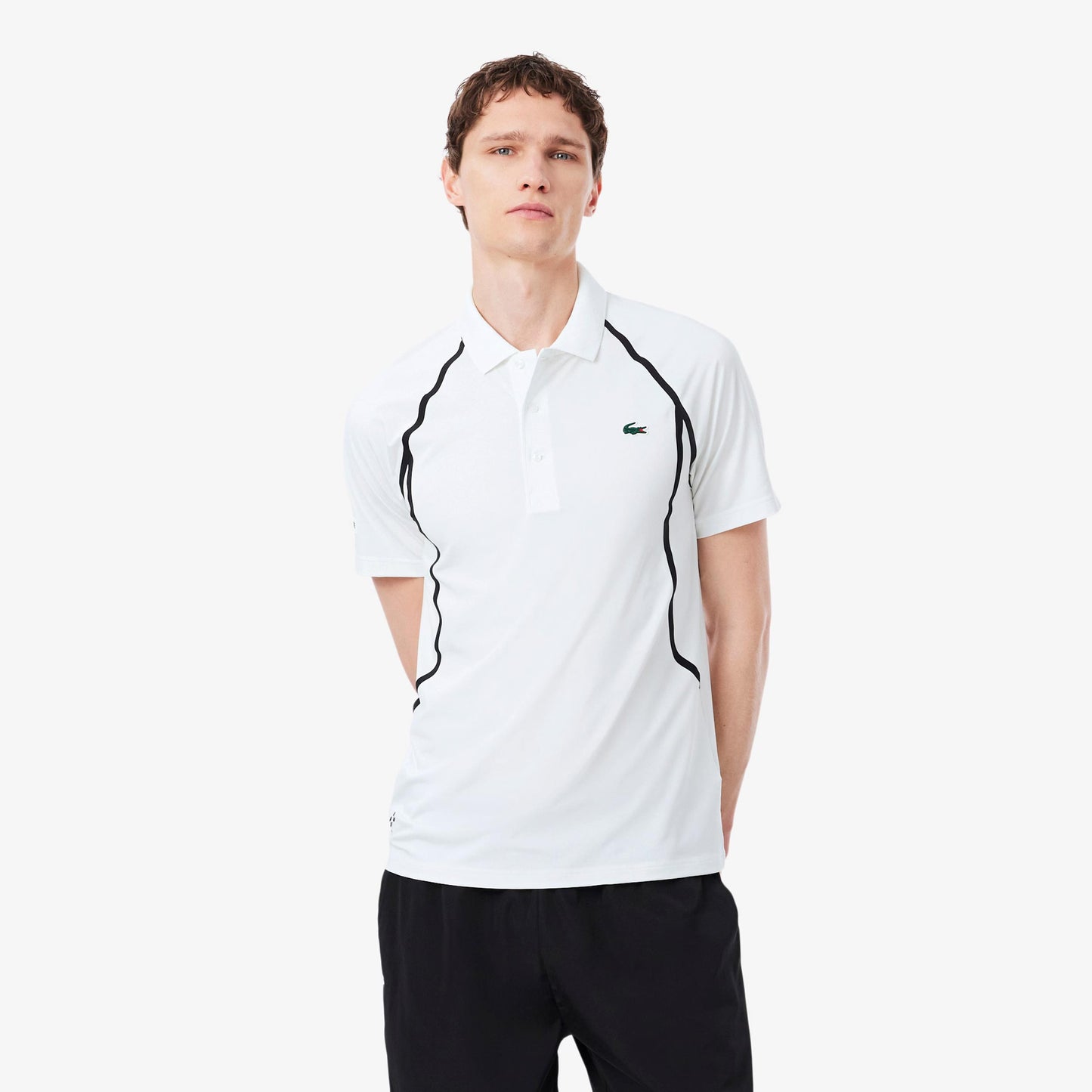 Lacoste Polo Herrar - vit