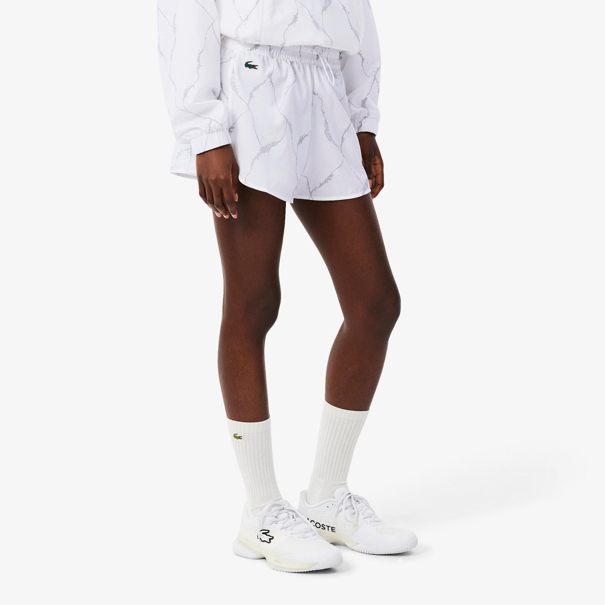 Lacoste Shorts Damer - vit, ljusgrå