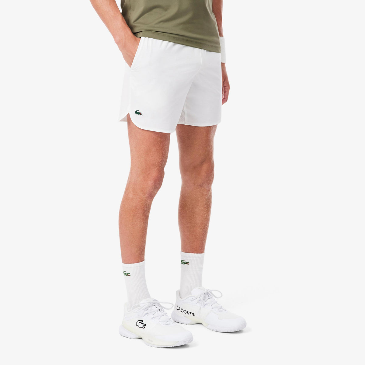 Lacoste Shorts Herrar - vit