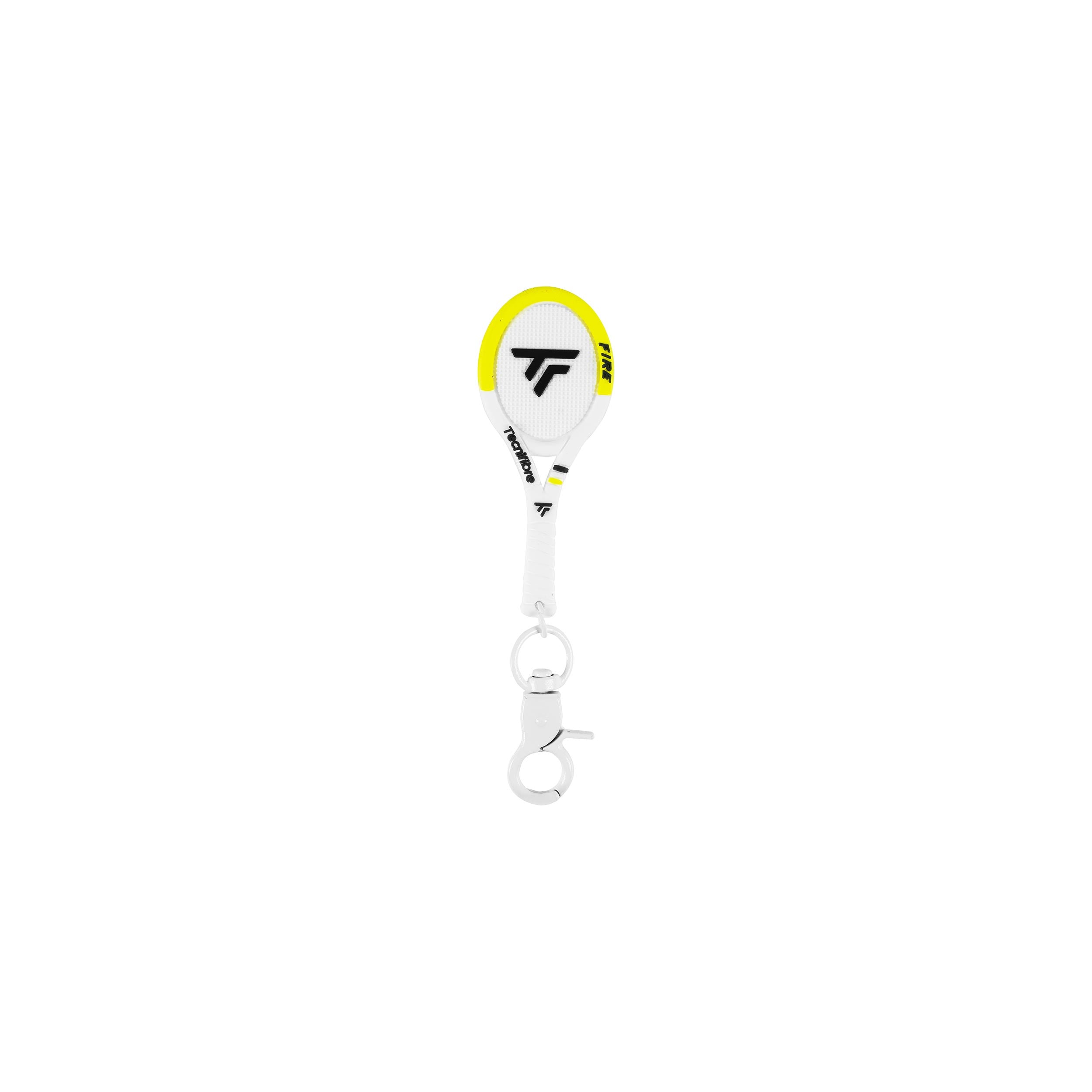 Tecnifibre Fire Nyckelringar - vit, gul