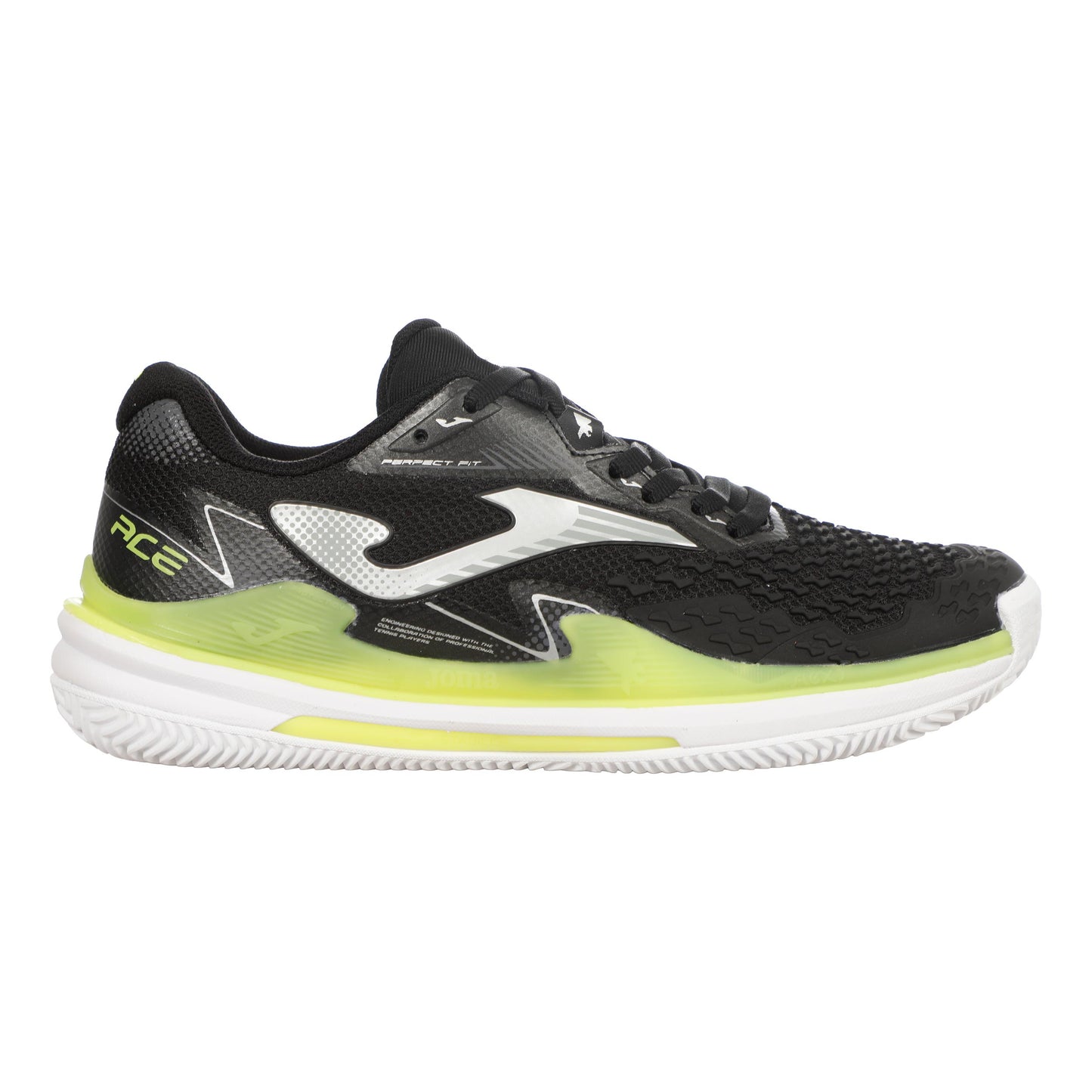Joma Ace Sko för grus Damer - svart, lime
