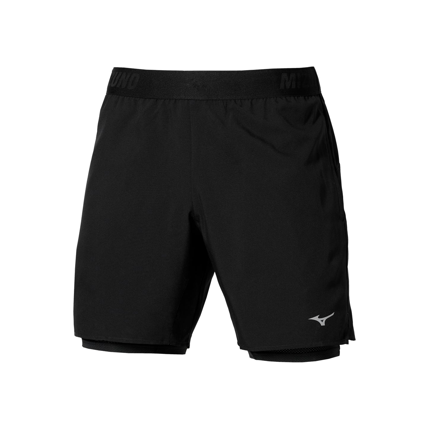 Mizuno Core 5,5in 2in1 Löparshorts Herrar - svart