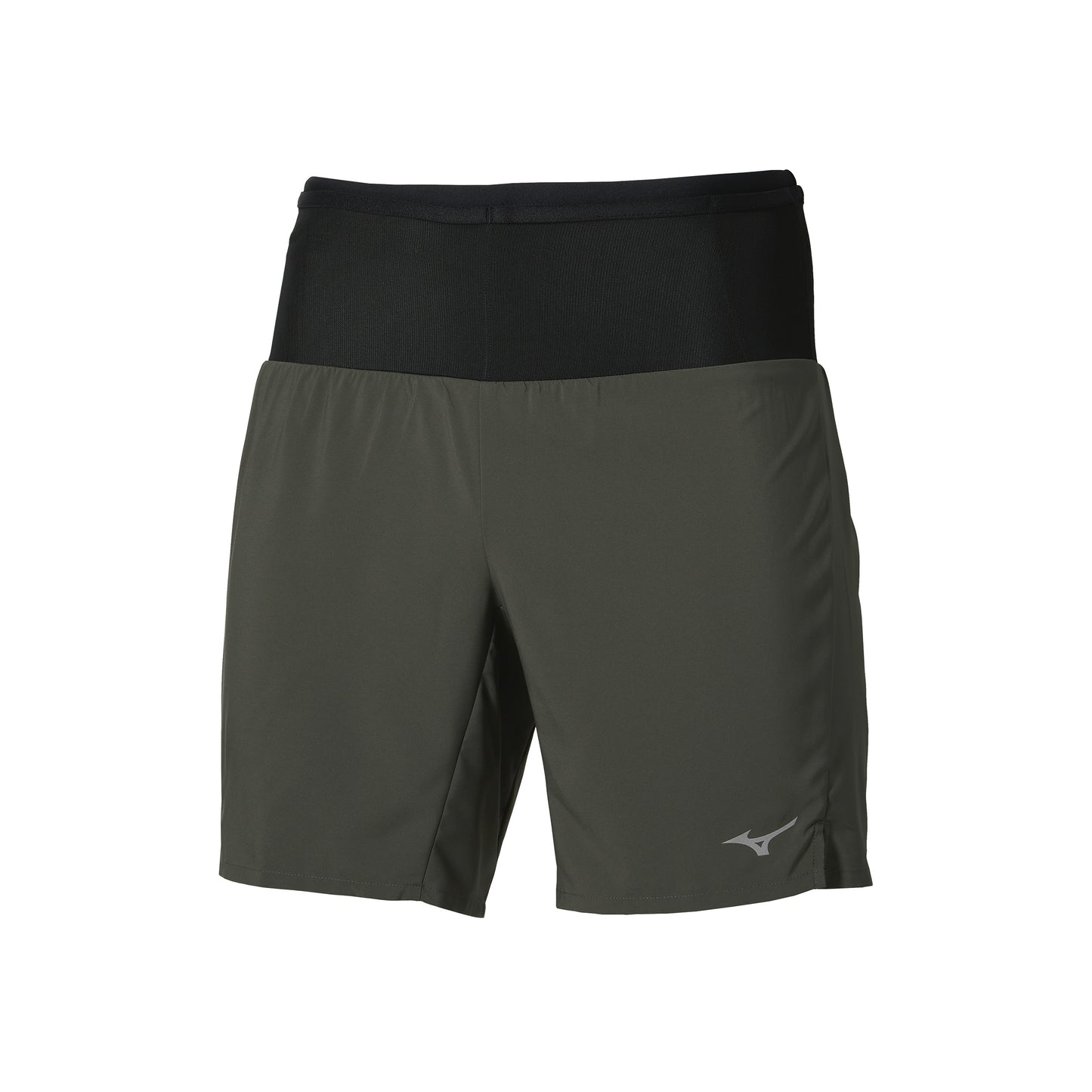 Mizuno Multi Pocket 2in1 Löparshorts Herrar - mörkgrön