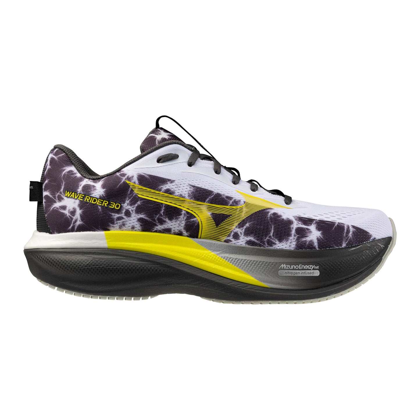 Mizuno Wave Rider 30 Amsterdam  Neutralsko Unisex - vit, svart