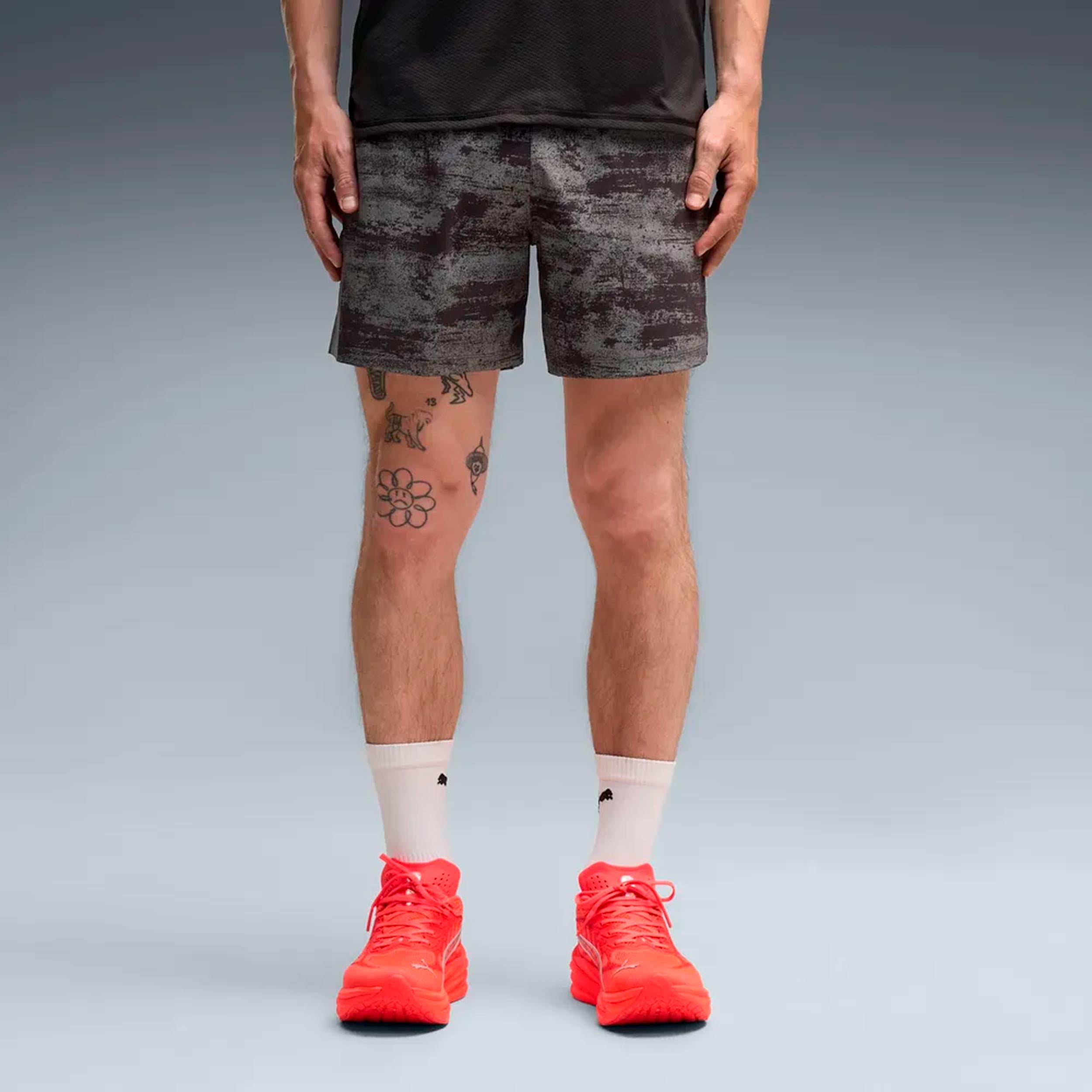 Puma Dreamrun Brightstride AOP 5in  Löparshorts Herrar - svart