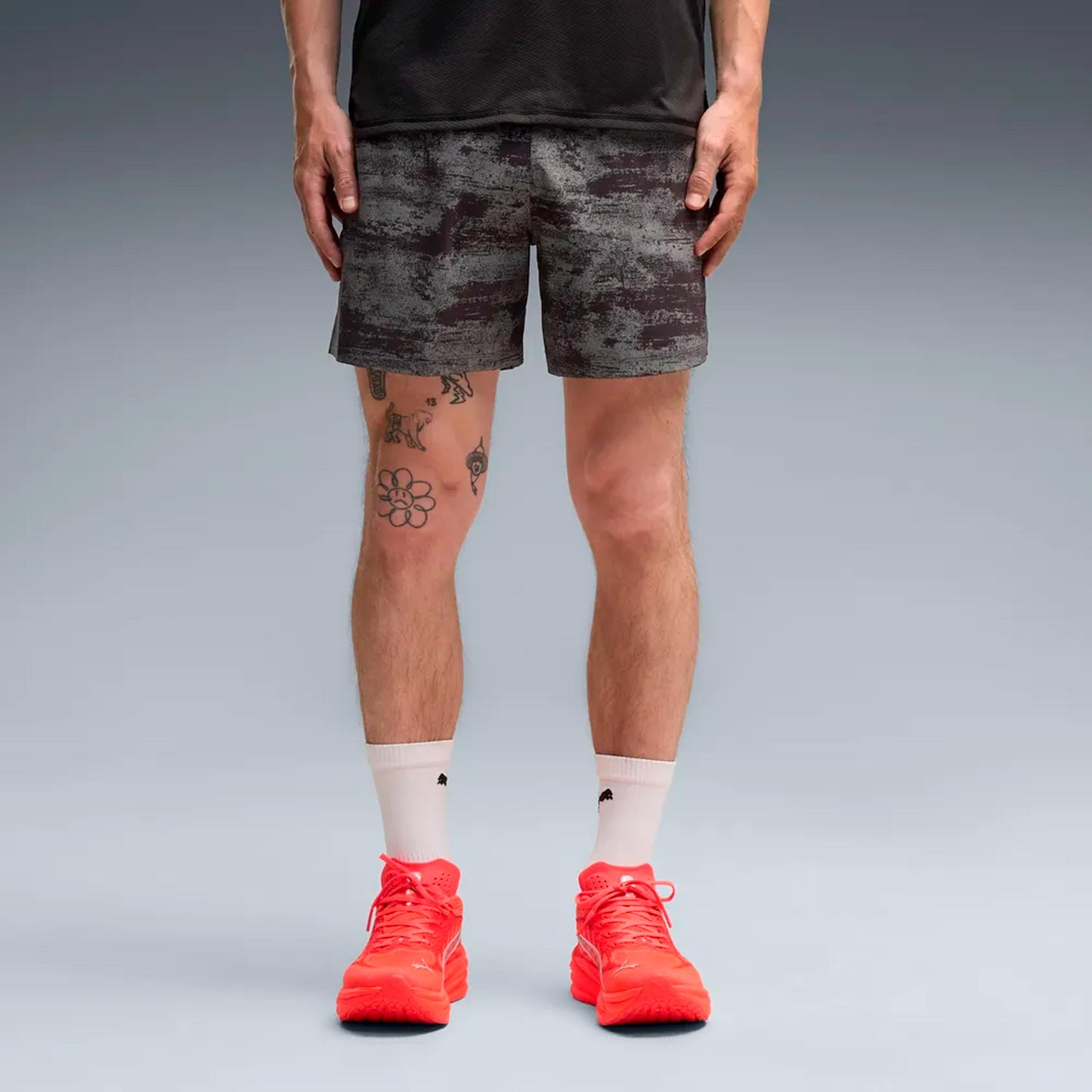 Puma Dreamrun Brightstride AOP 5in  Löparshorts Herrar - svart