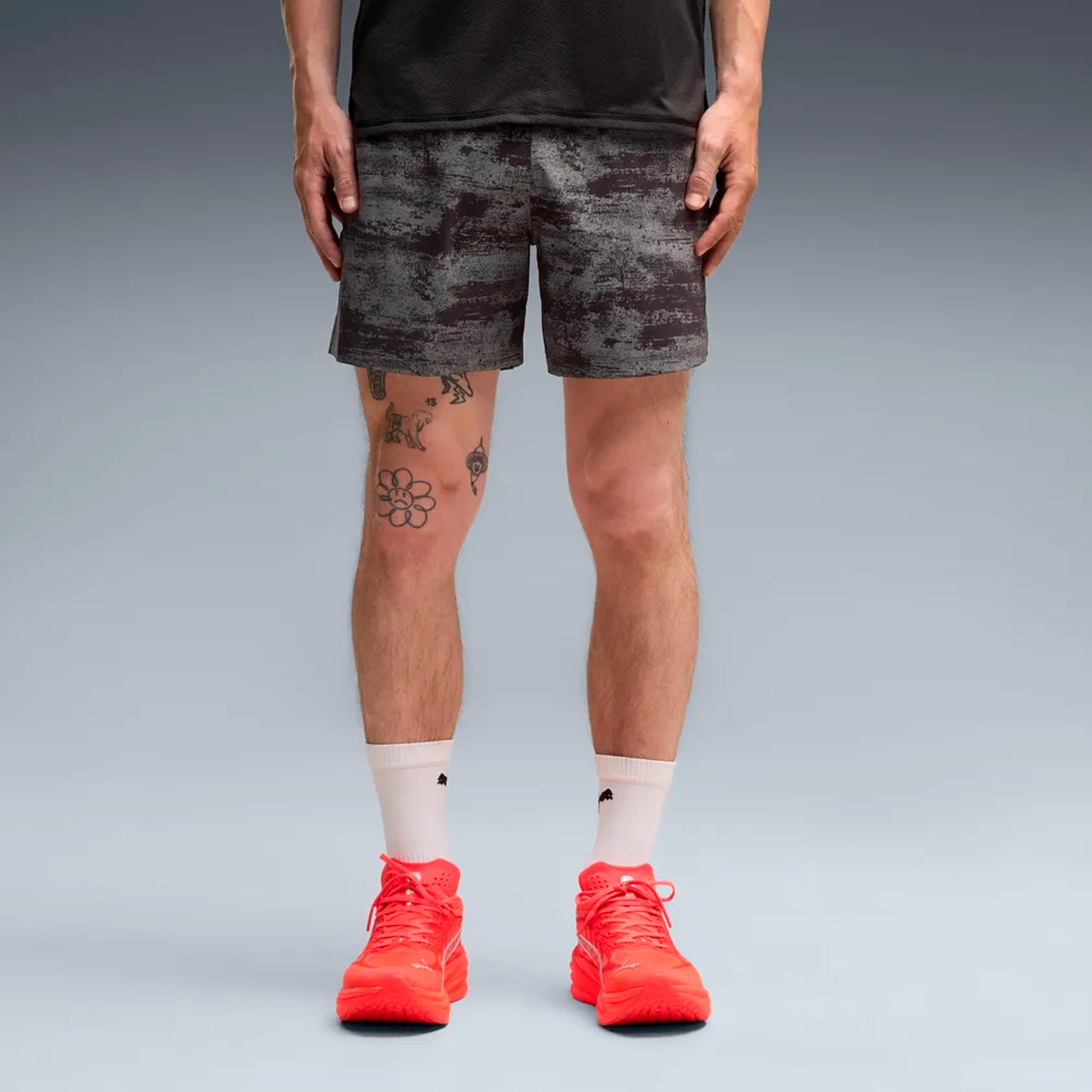 Puma Dreamrun Brightstride AOP 5in  Löparshorts Herrar - svart