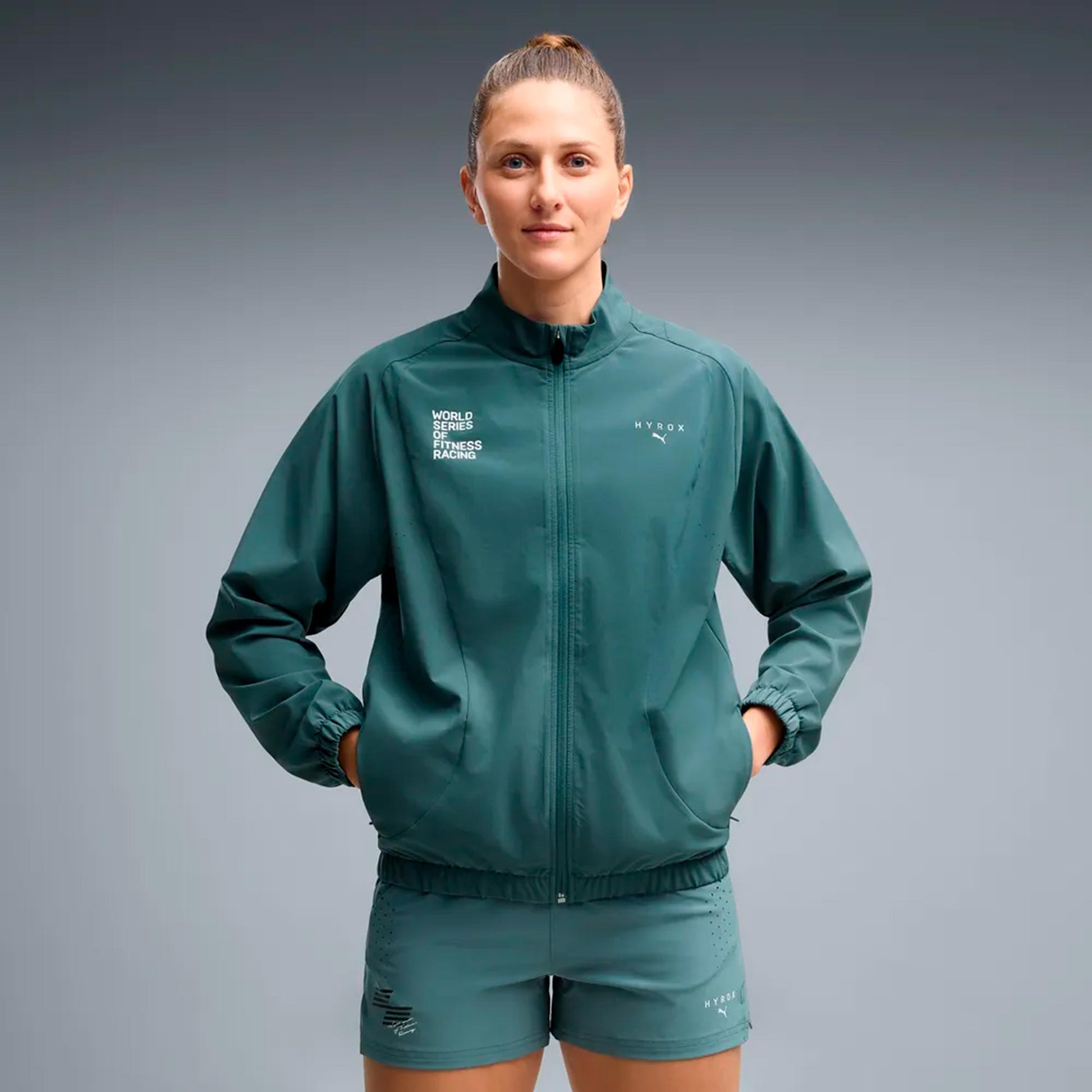 Puma HYROX PWRMODE  Löparjacka Damer - grön