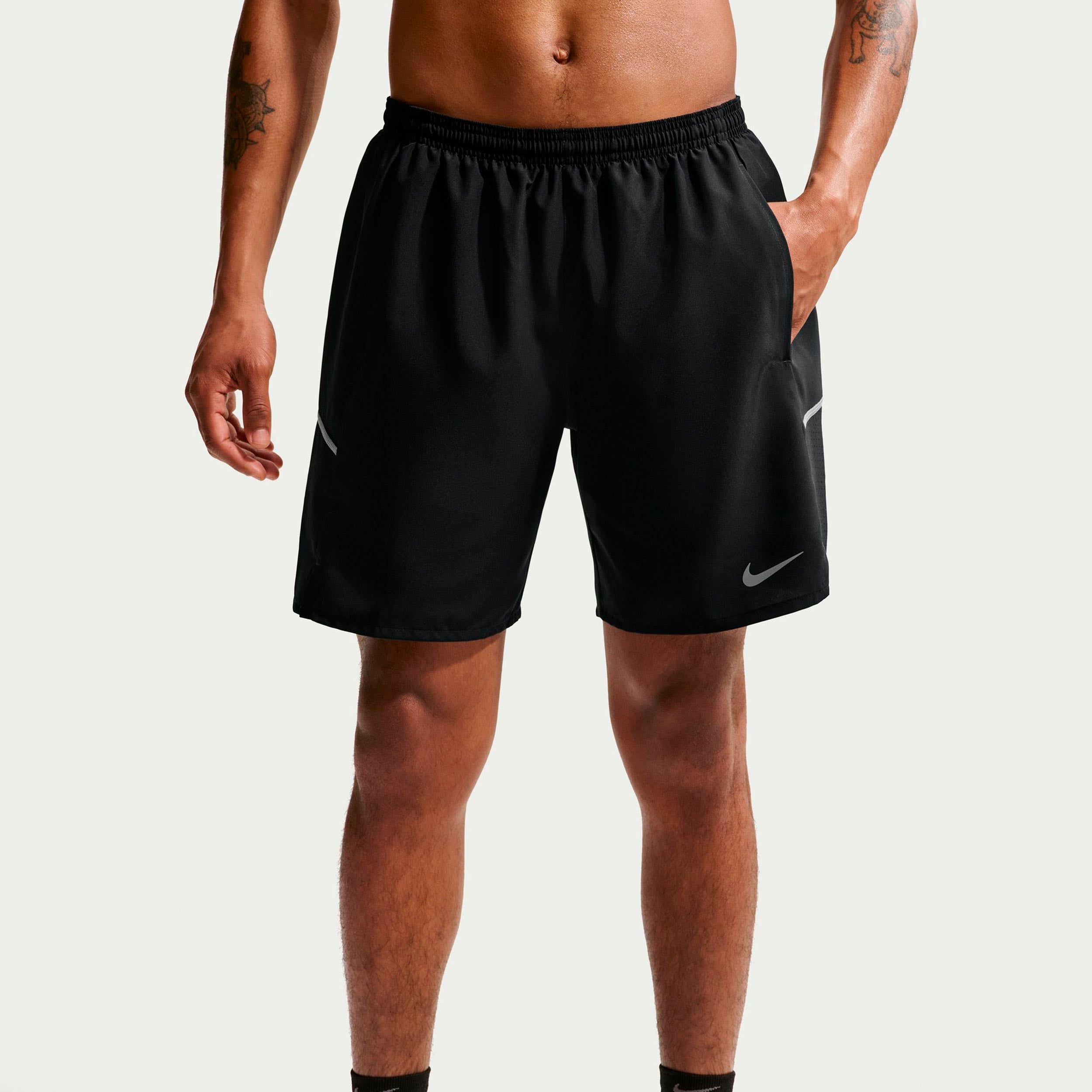 Nike Miler 7in  Löparshorts Herrar - svart, silver